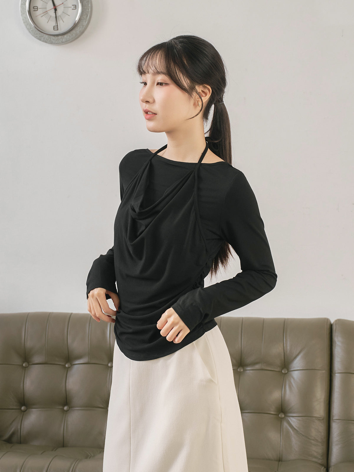 Layered Halter Neck Top