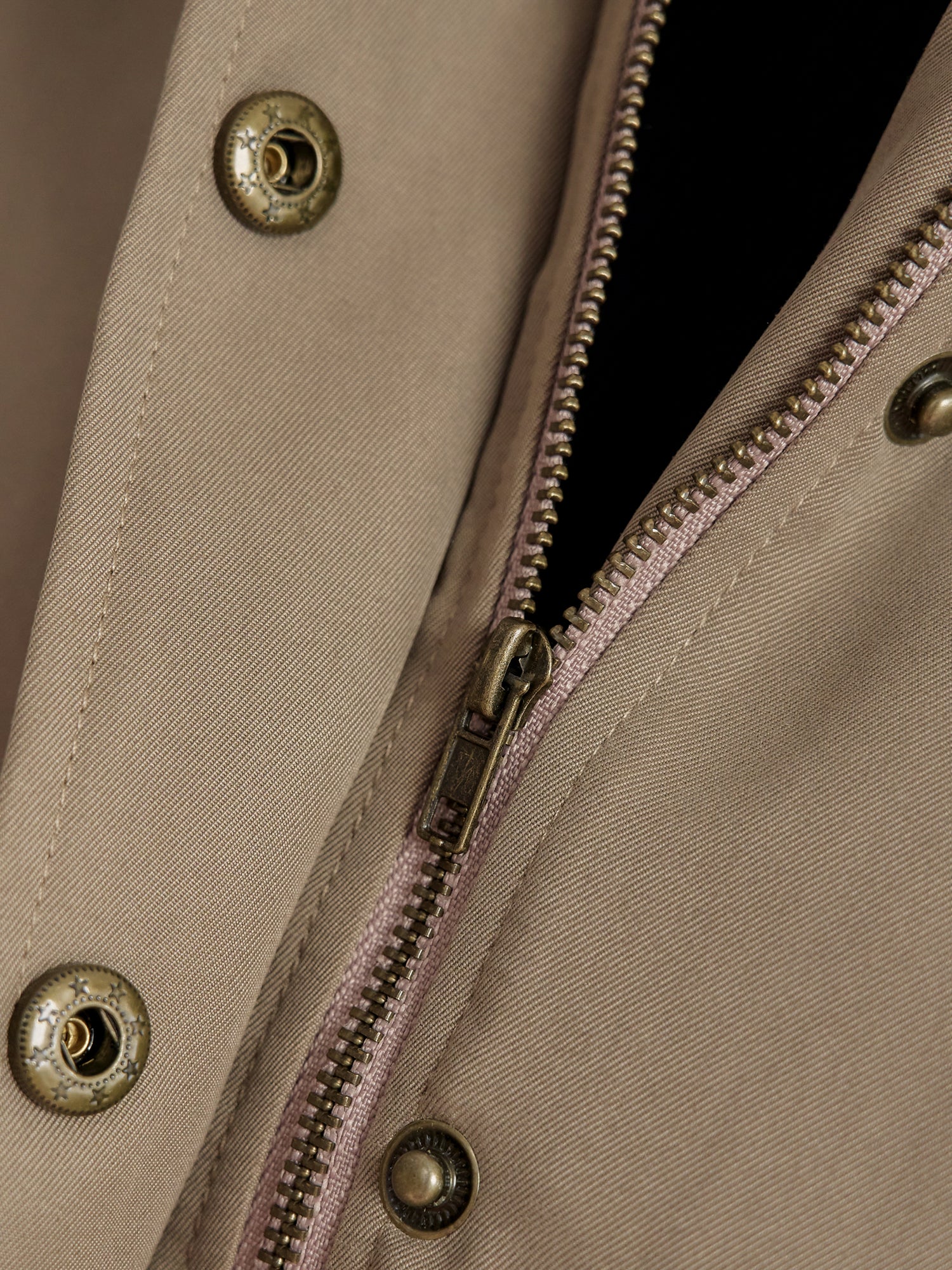 Leather Collar Barn Jacket