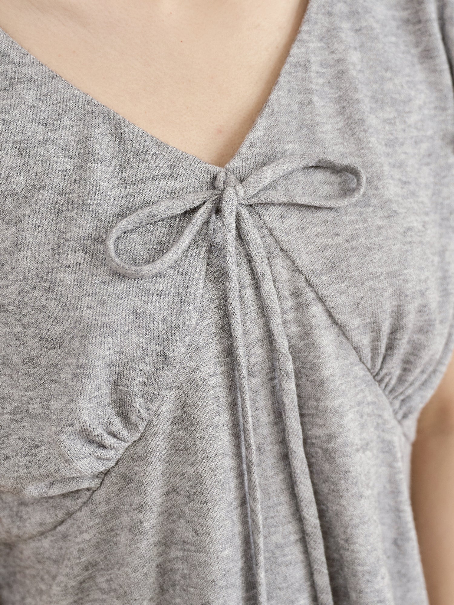 V-Neck Tie Detail Sleeveless Top