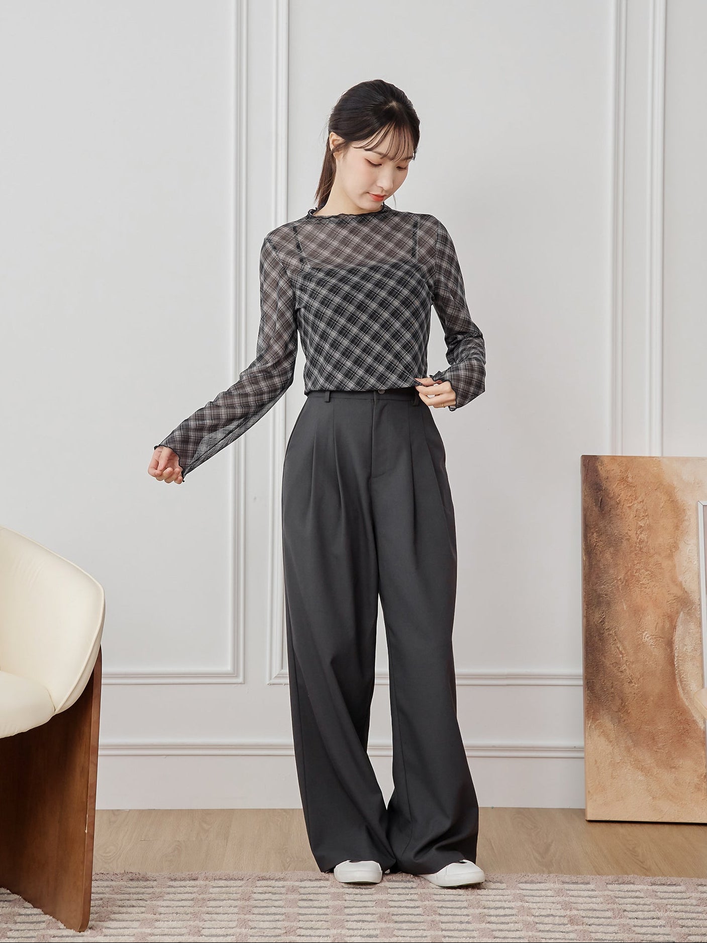 經典簡約西裝長褲