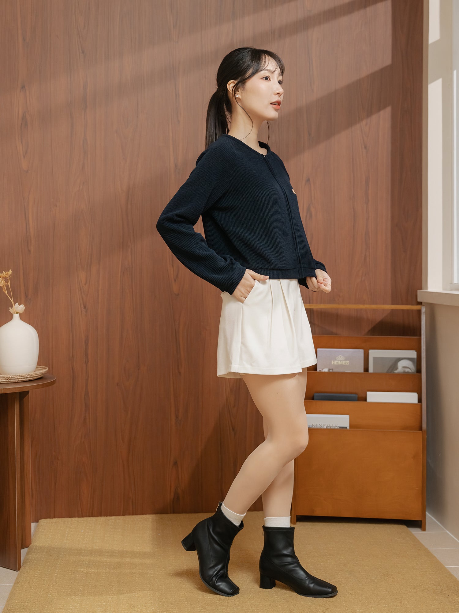 Waffle Zip-up Jacket