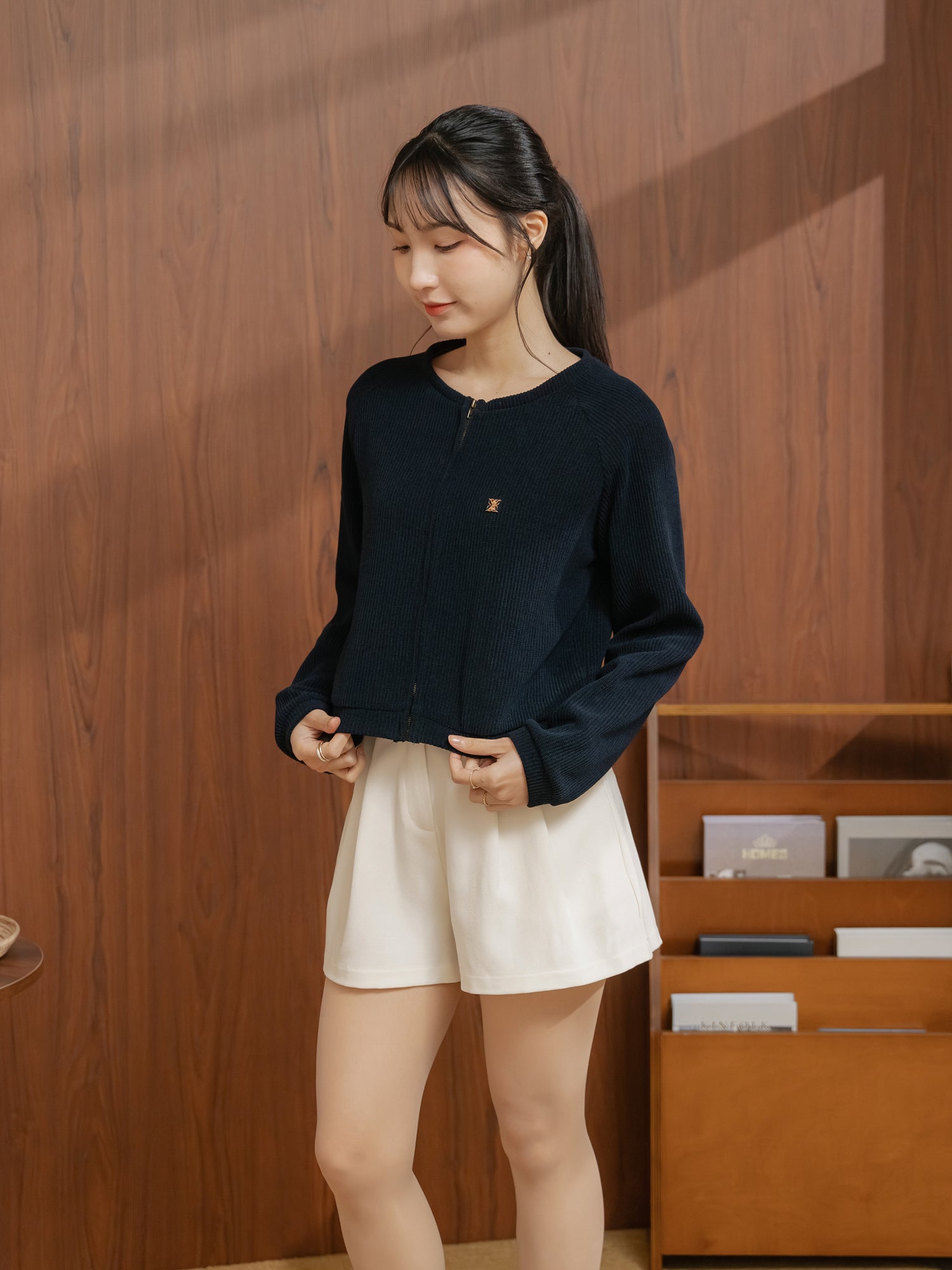 Waffle Zip-up Jacket