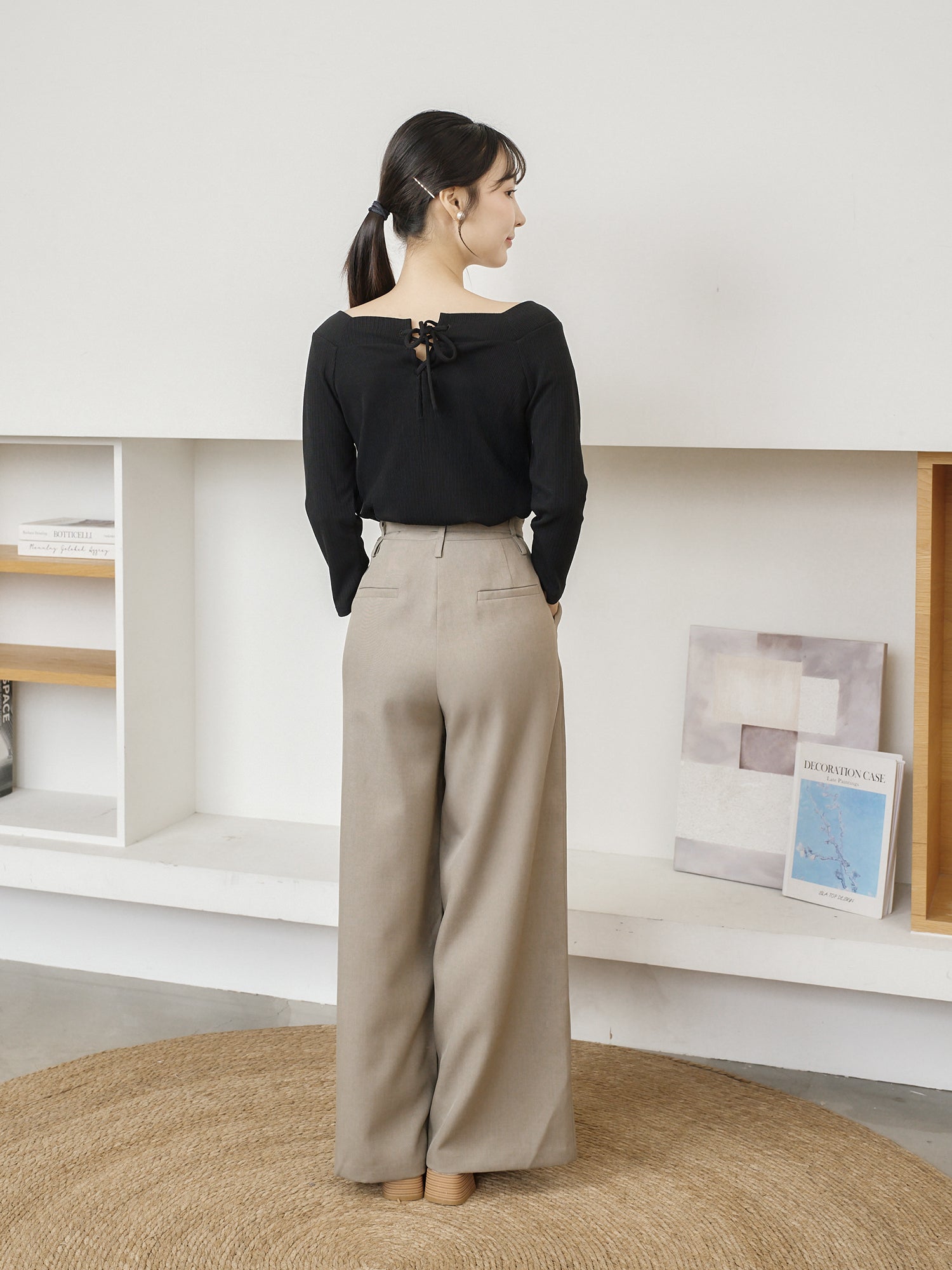 Belted Pleated Pants