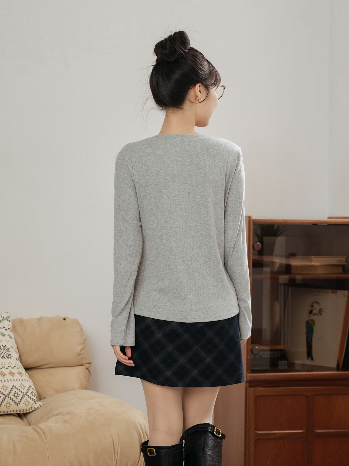 Long Sleeve Henley Top