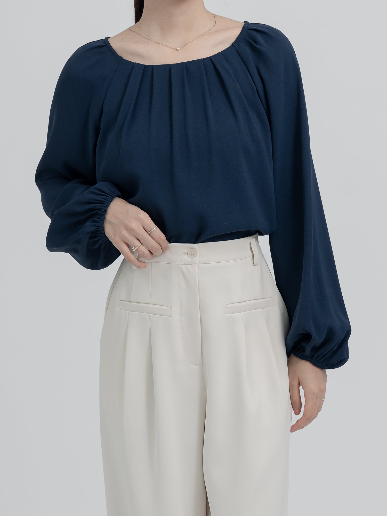 Serafina Pleated Flowy Top