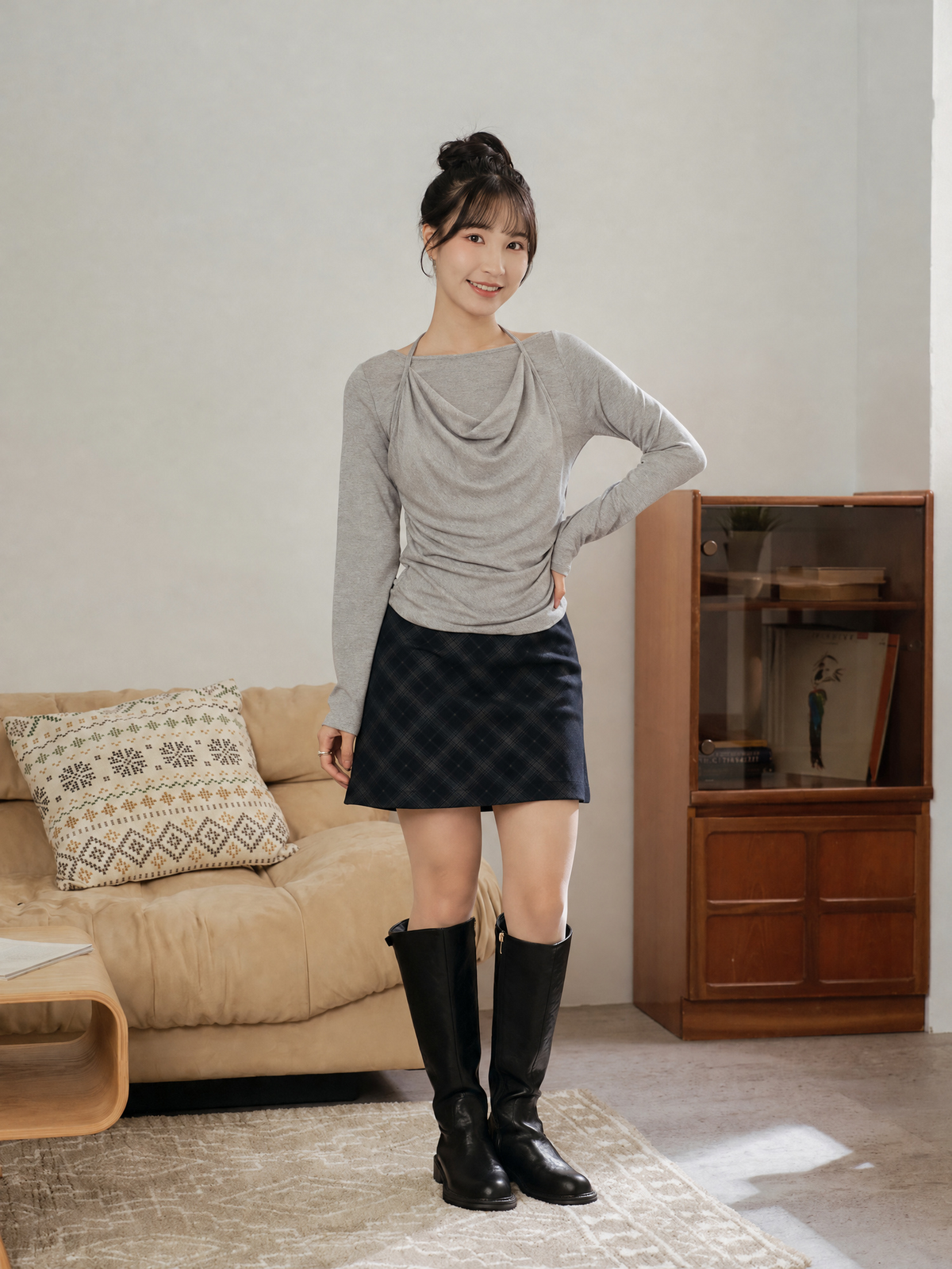 Layered Halter Neck Top