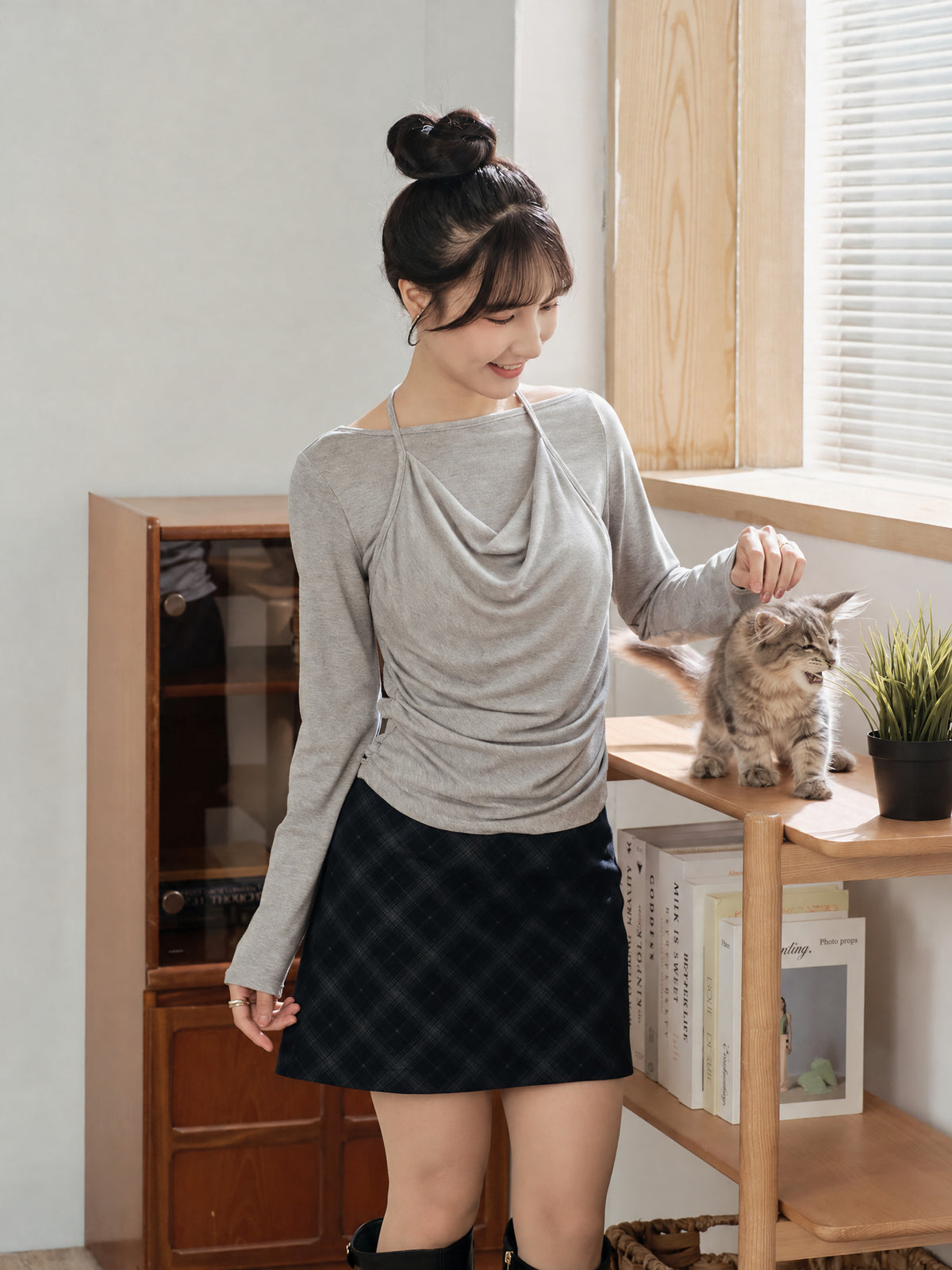 Layered Halter Neck Top