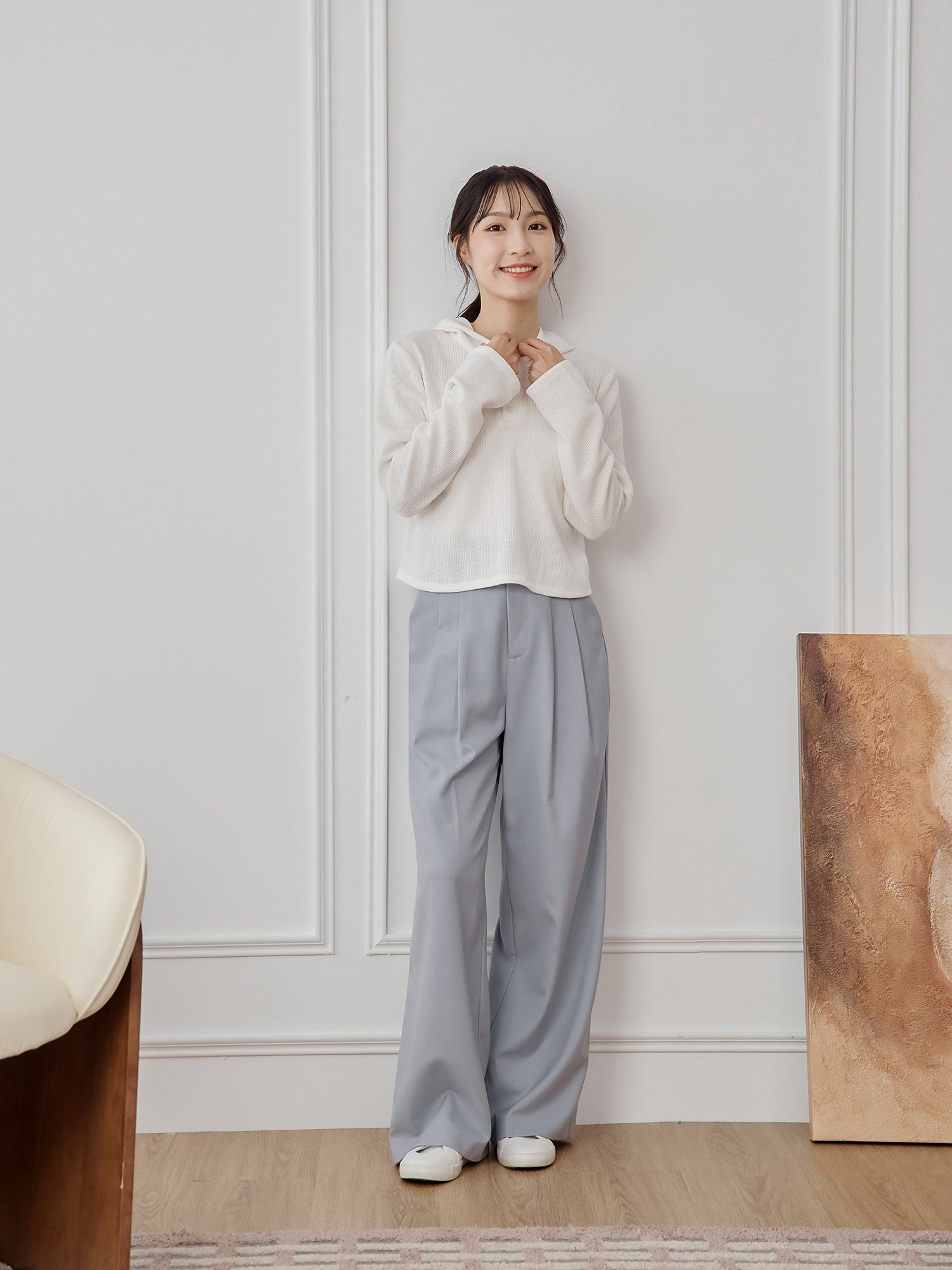 經典簡約西裝長褲