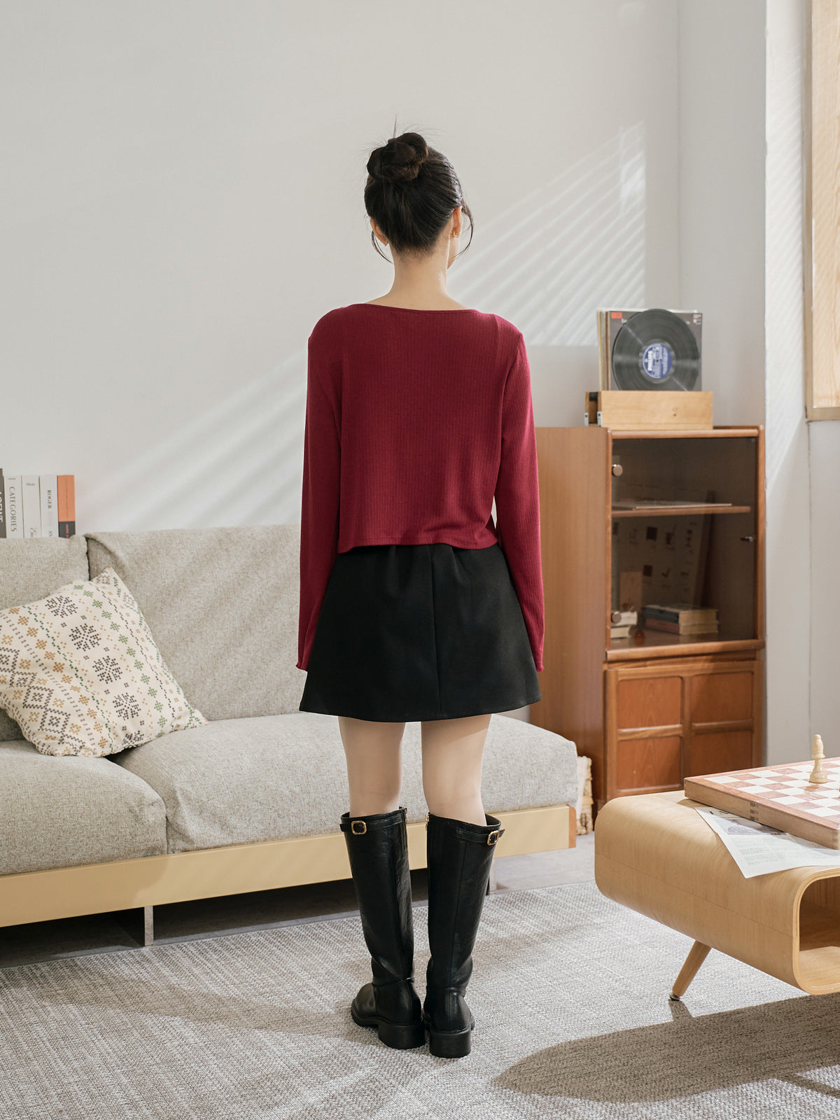Romantic Buttoned Tie Knit Cardigan