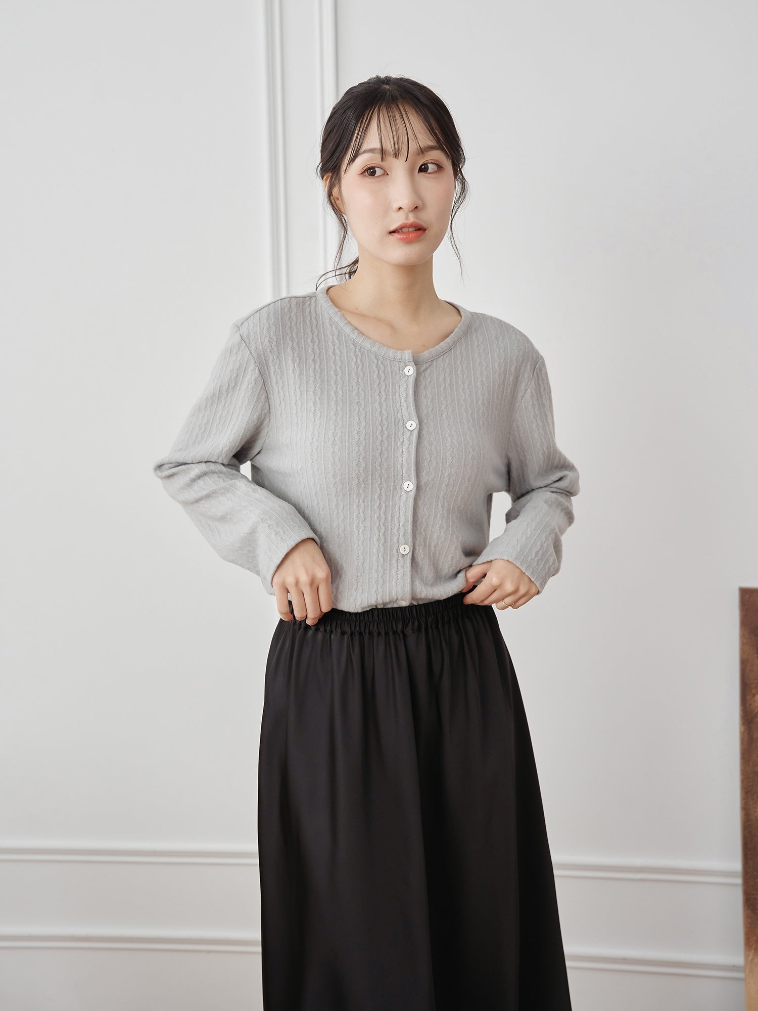 Furry Cable Cardigan