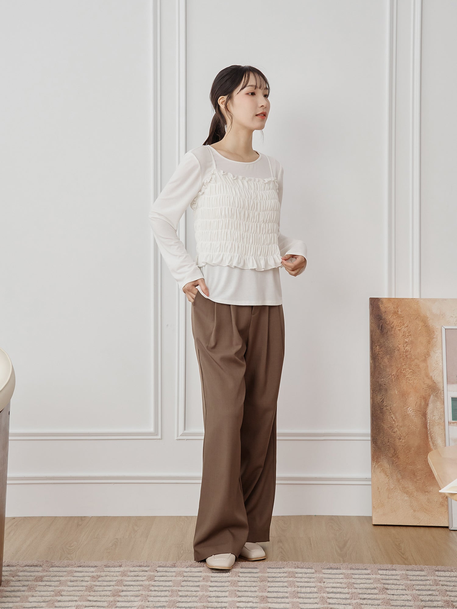 兩件式打攬上衣