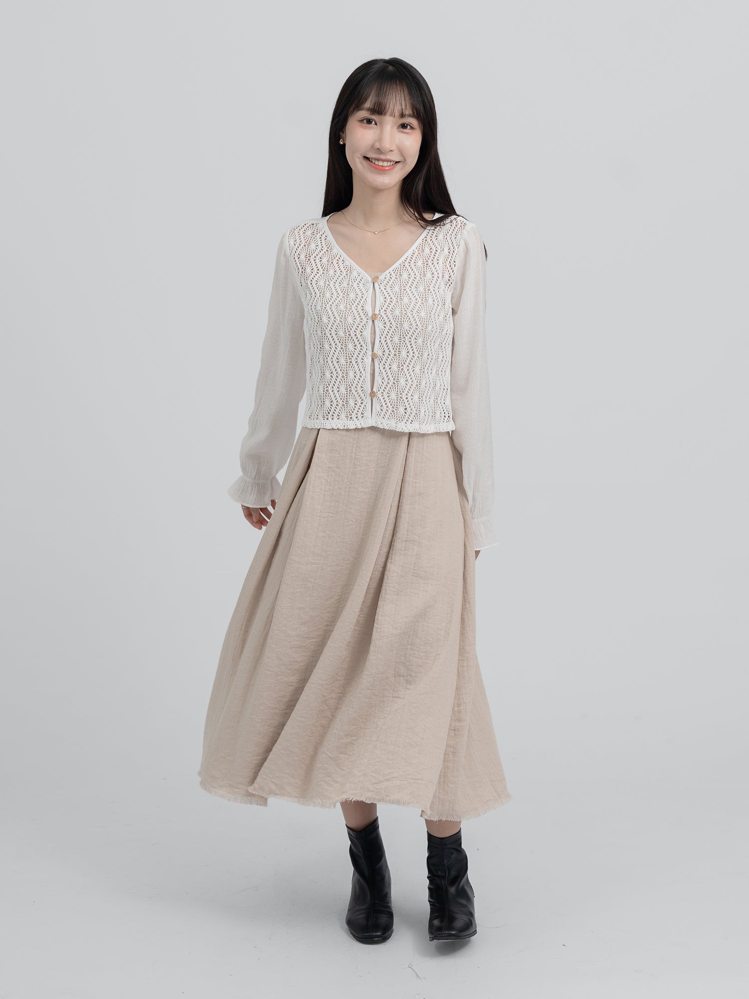 Quill Crochet Button Up Top