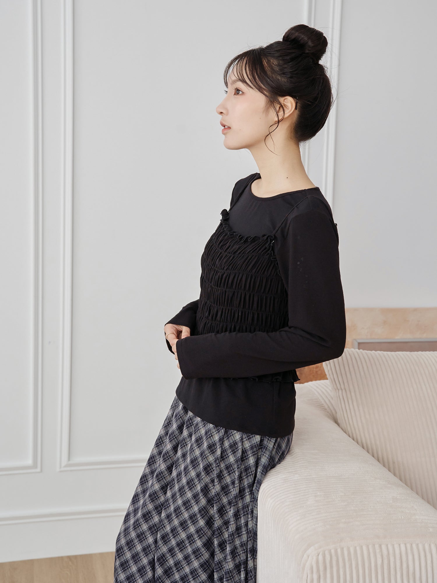 兩件式打攬上衣