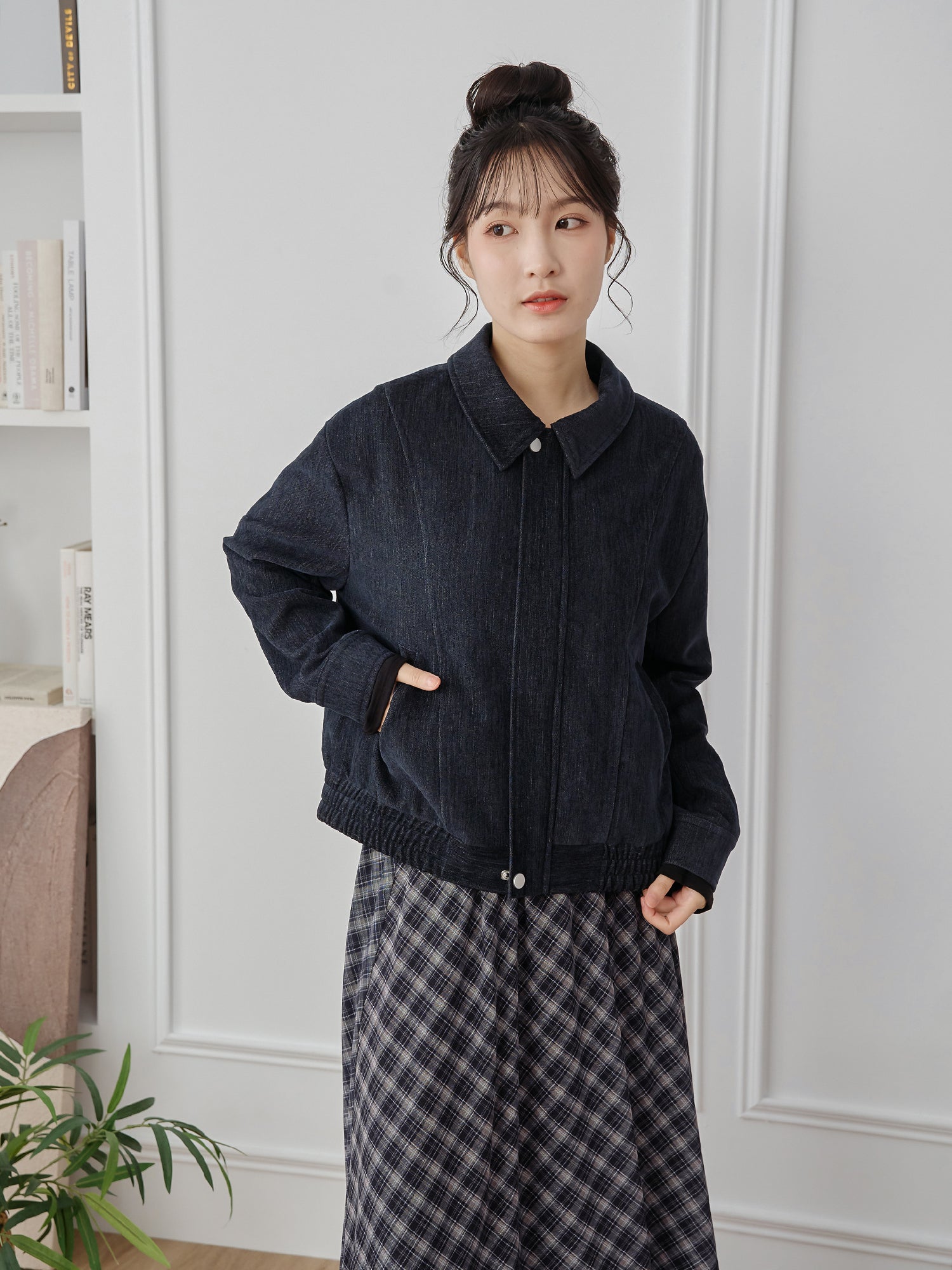 Collared Bomber Jacket