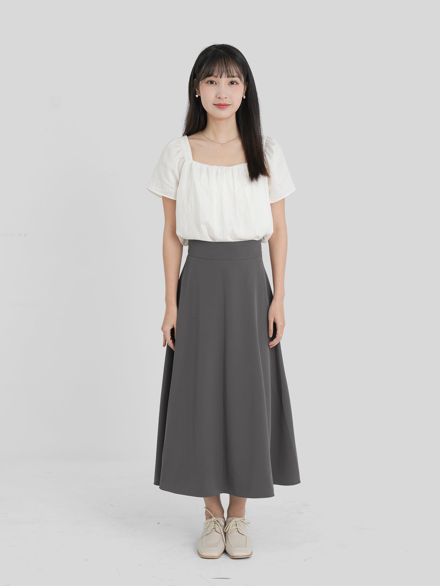 Lace Up Midi Skirt (3 Colours)