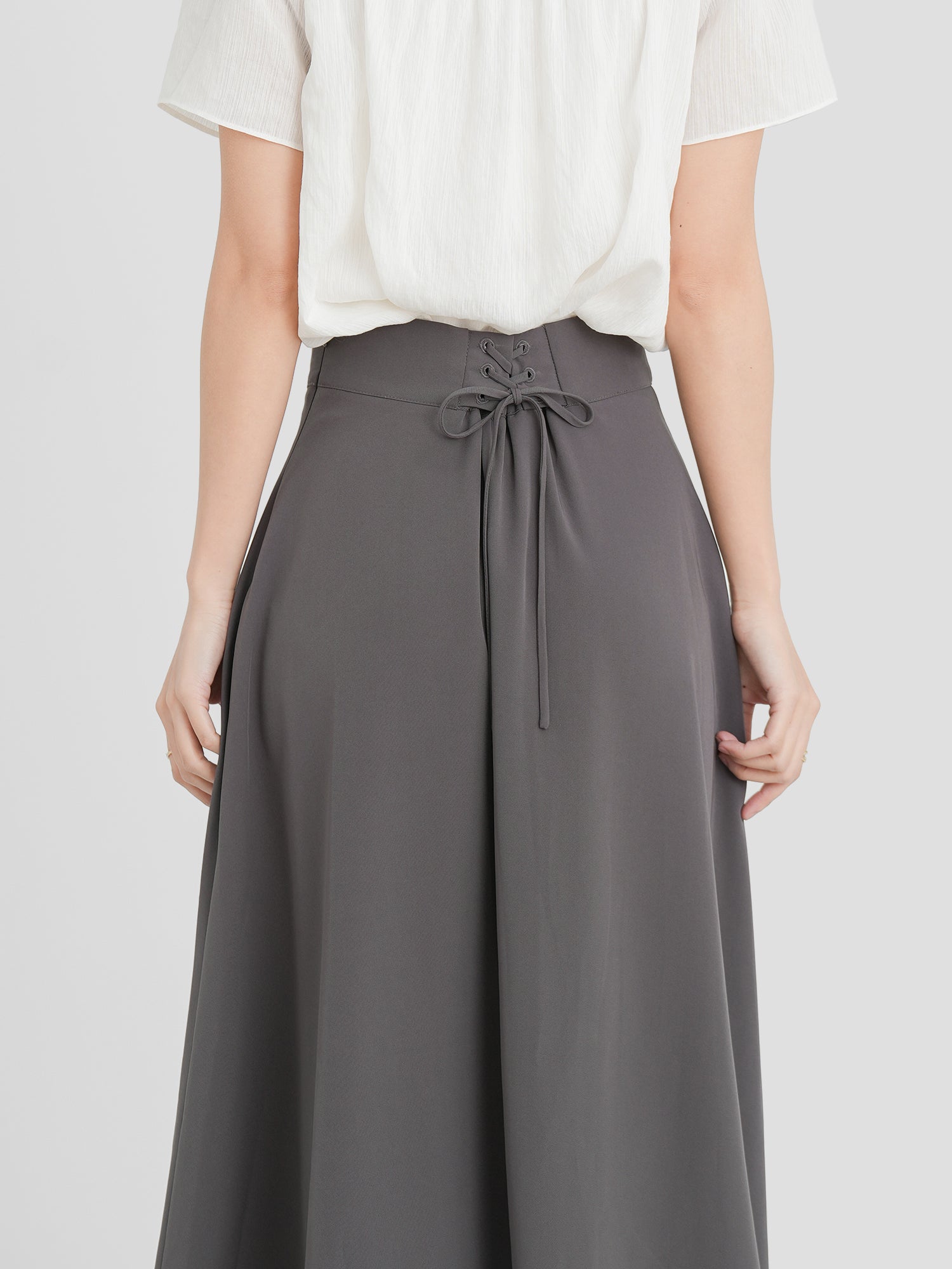 Lace Up Midi Skirt (3 Colours)