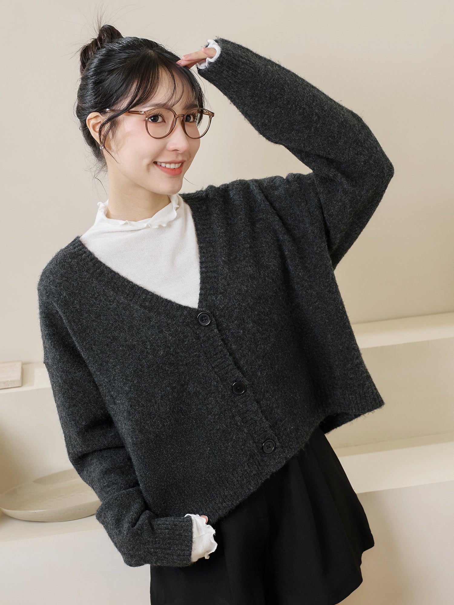 Fluffy Relaxed Cardigan