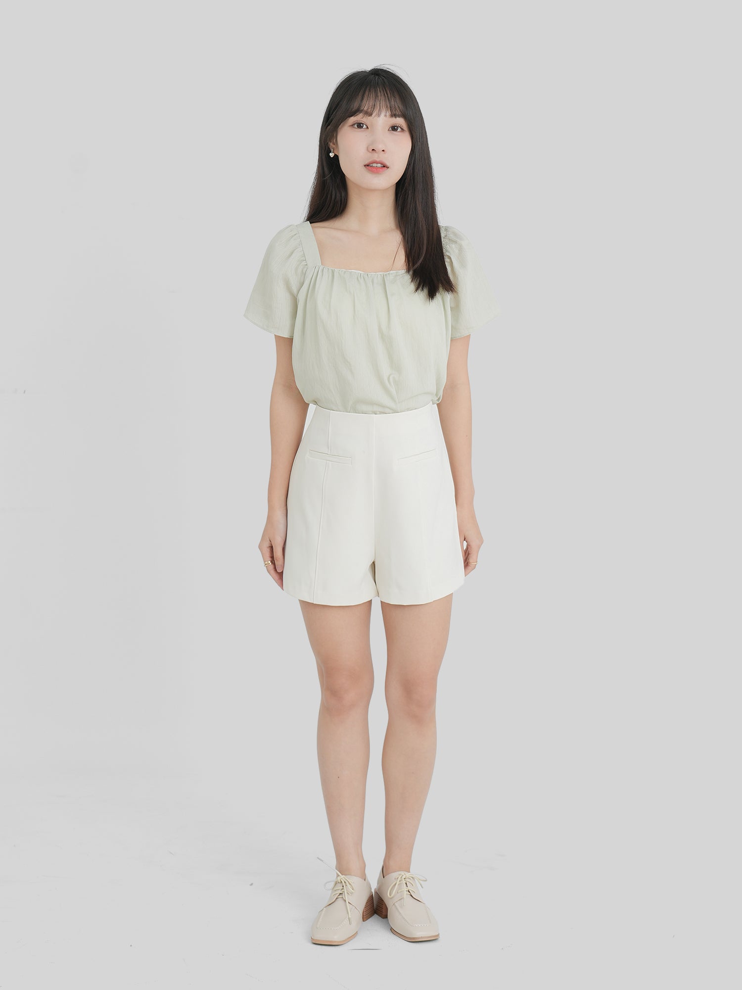 Square Neck Flare Top
