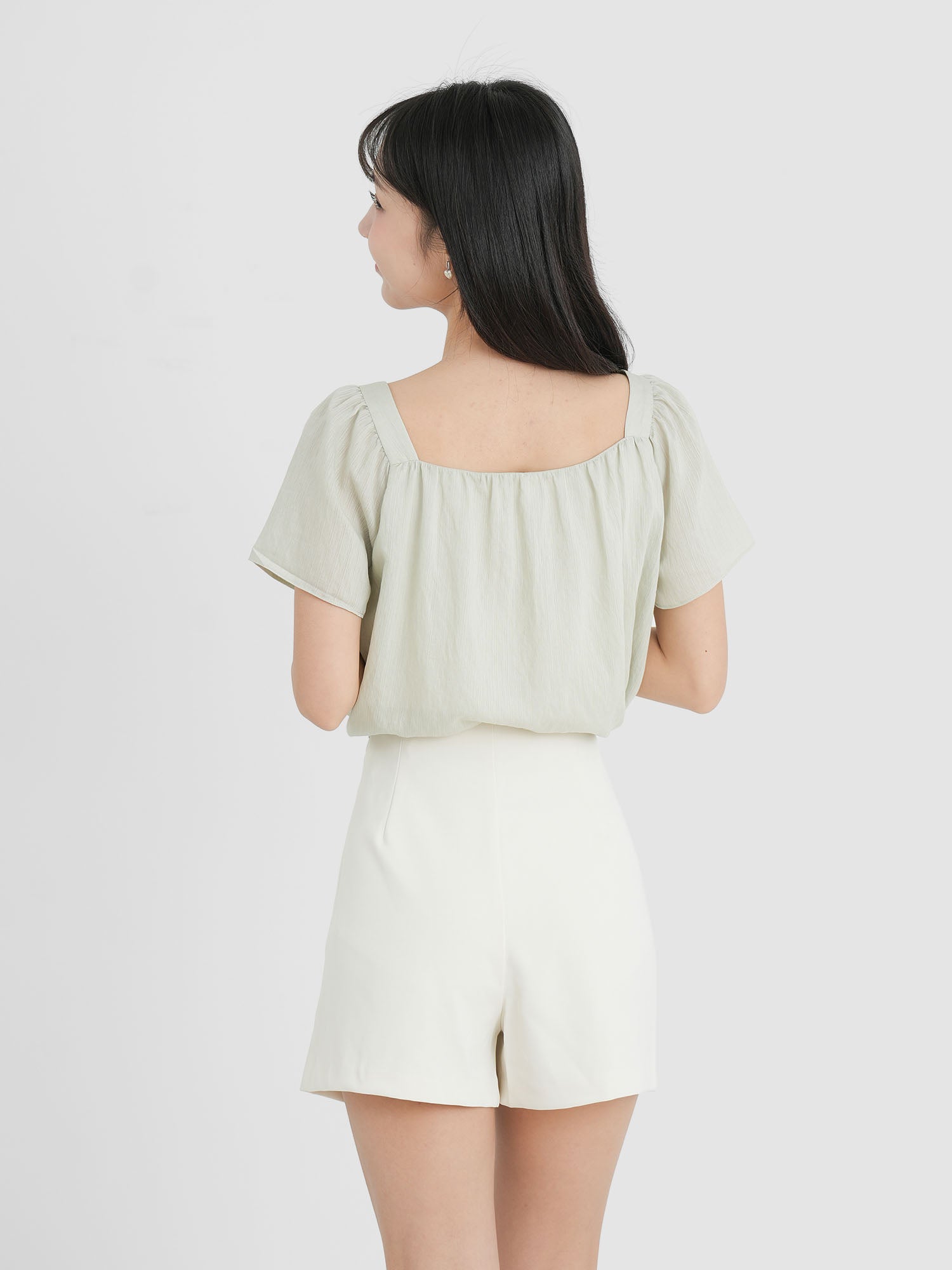 Square Neck Flare Top