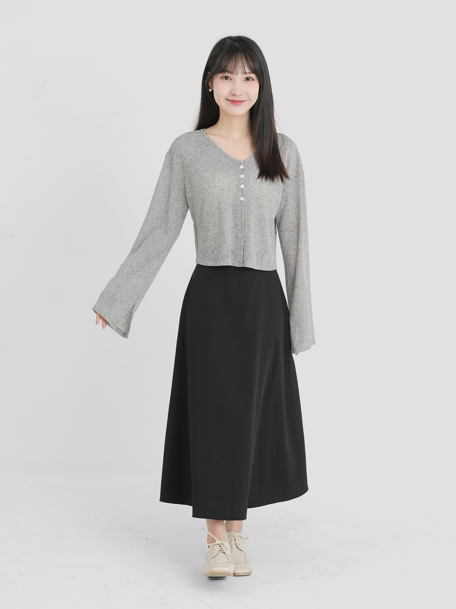 Lace Up Midi Skirt (3 Colours)