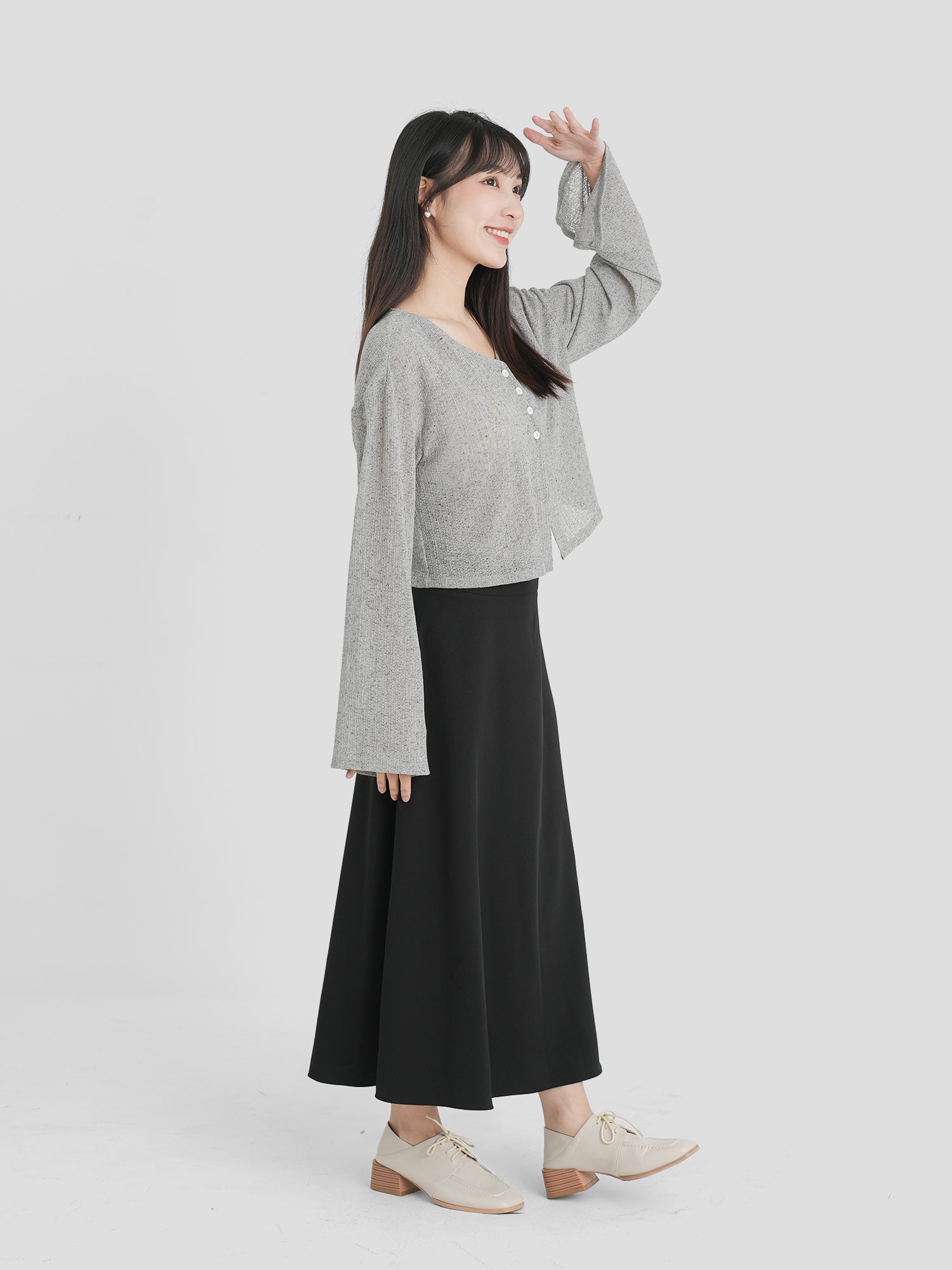 Lace Up Midi Skirt (3 Colours)