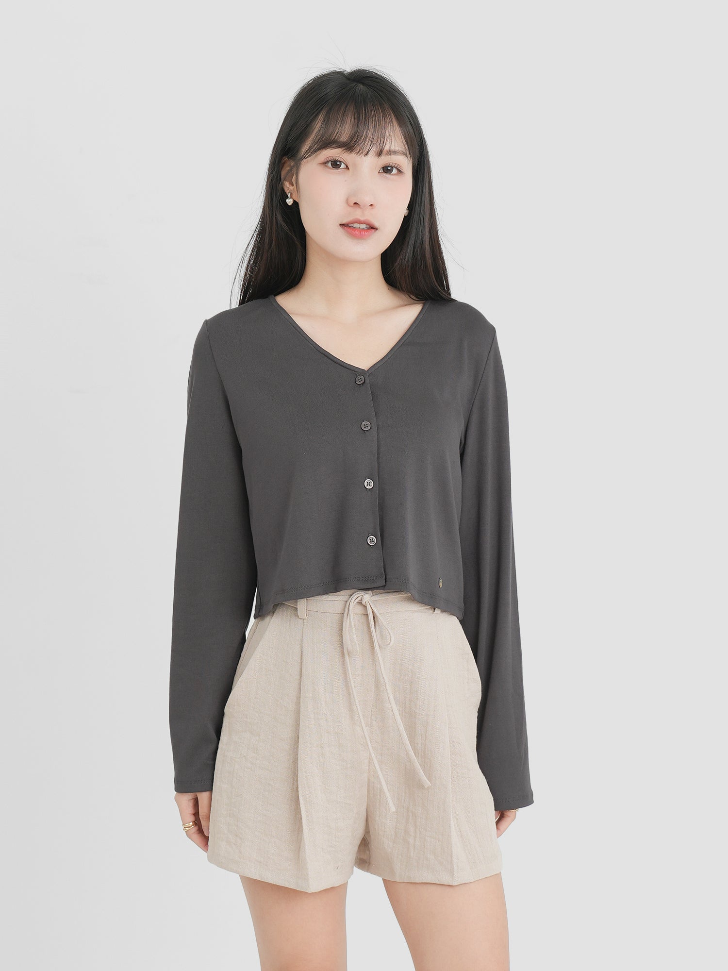 Cotton Linen Tie-Waist Shorts (3 Colours)