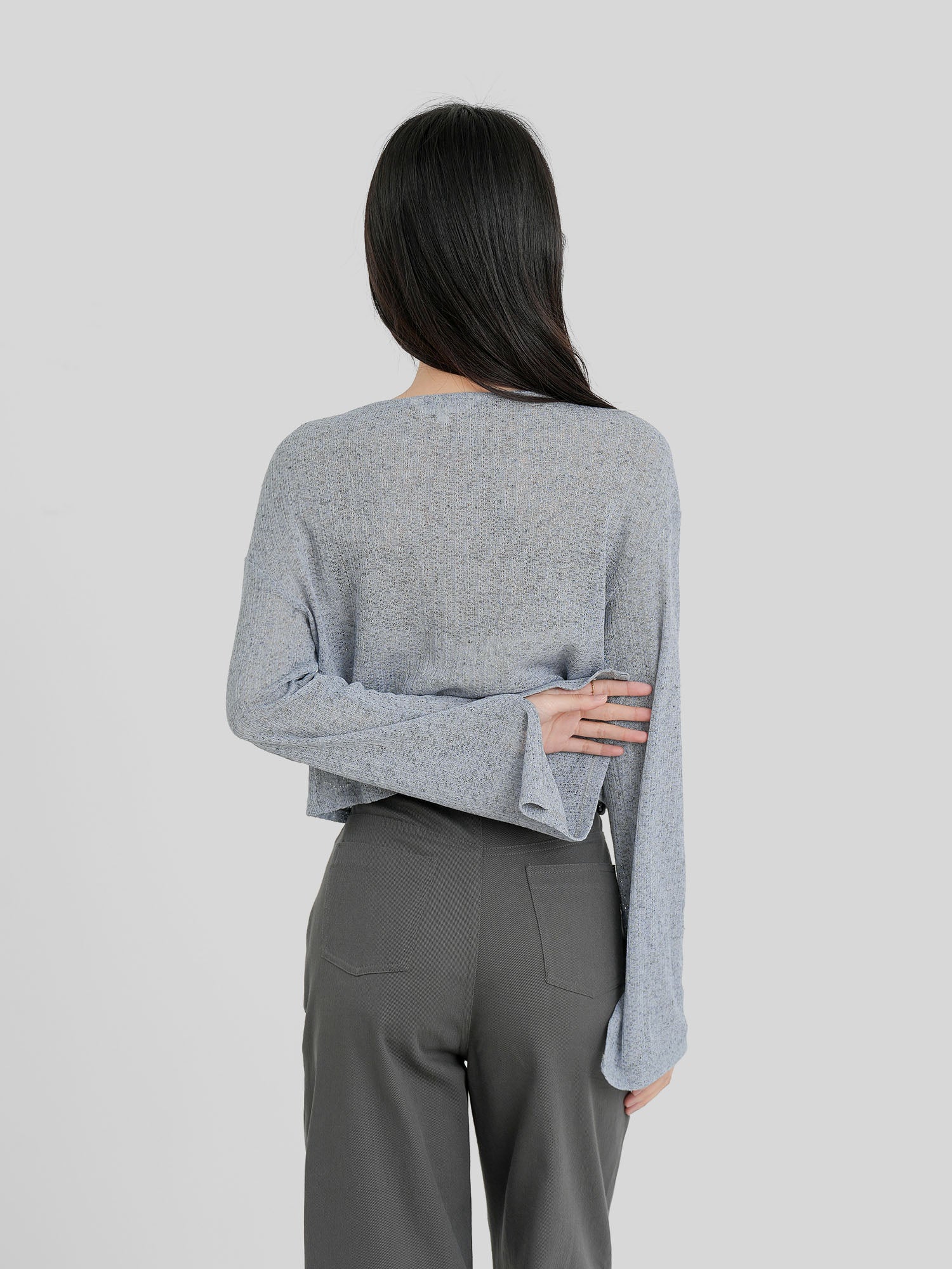 Semi Sheer Buttoned Top (3 Colours)