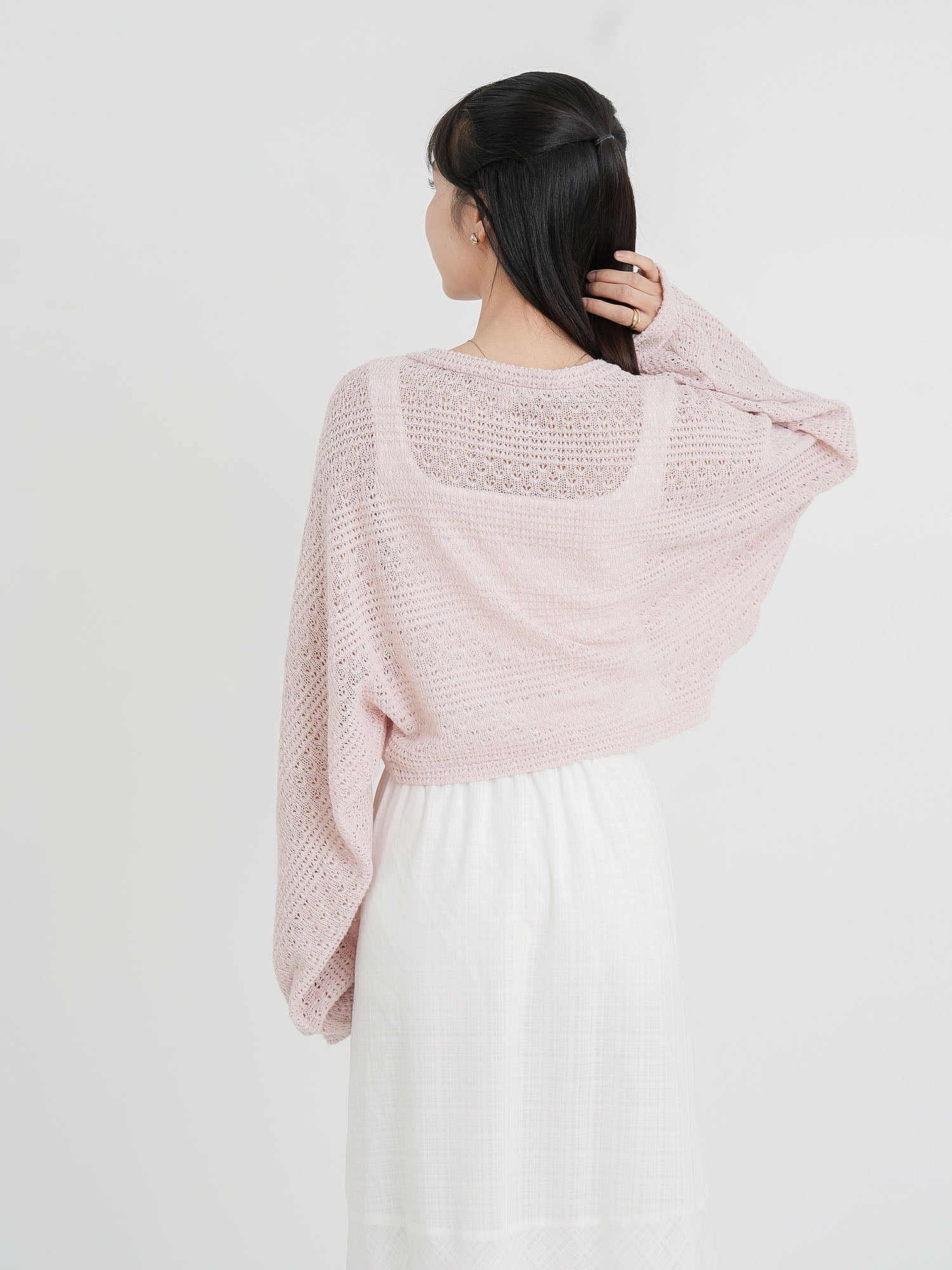 Ysabel Tie Front Crochet Outer (3 Colours)
