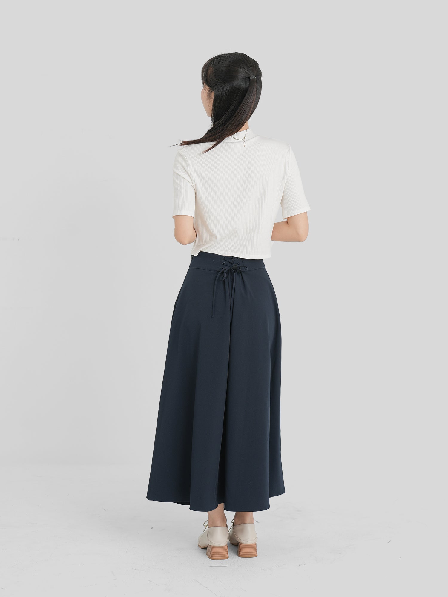 High Neck Short Sleeve Top