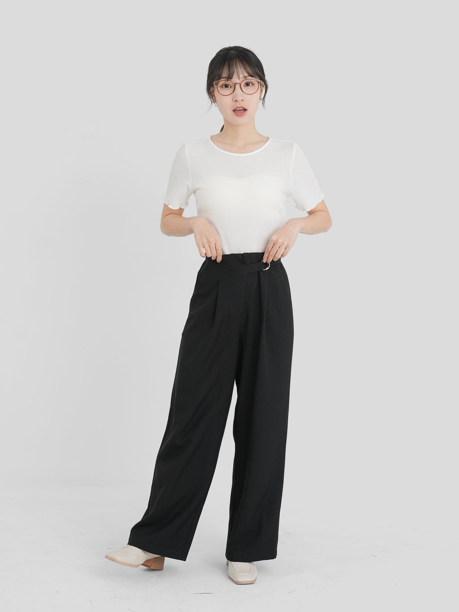 Side Buckle Pants