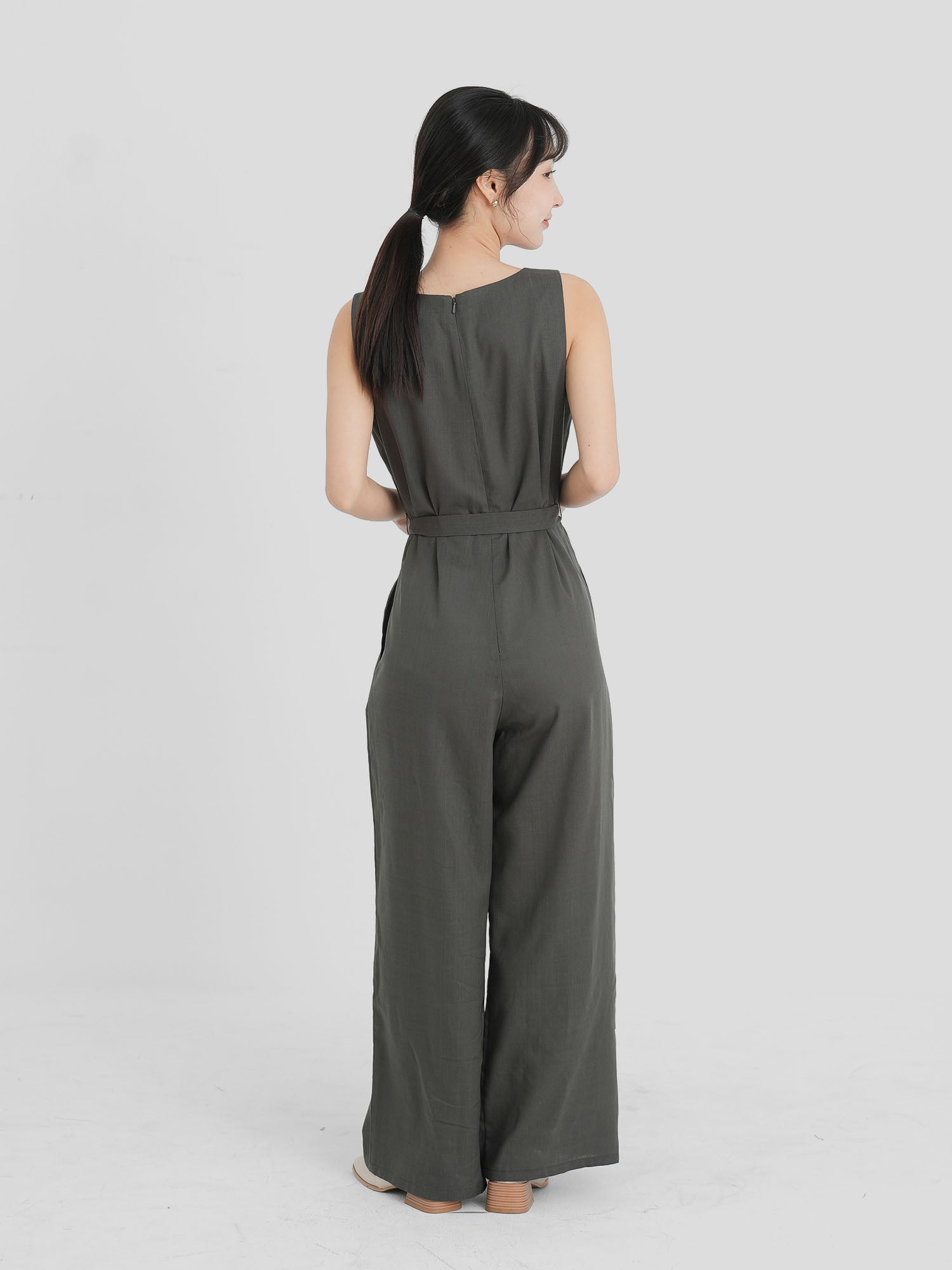 Self Tie Waist Jumpsuit