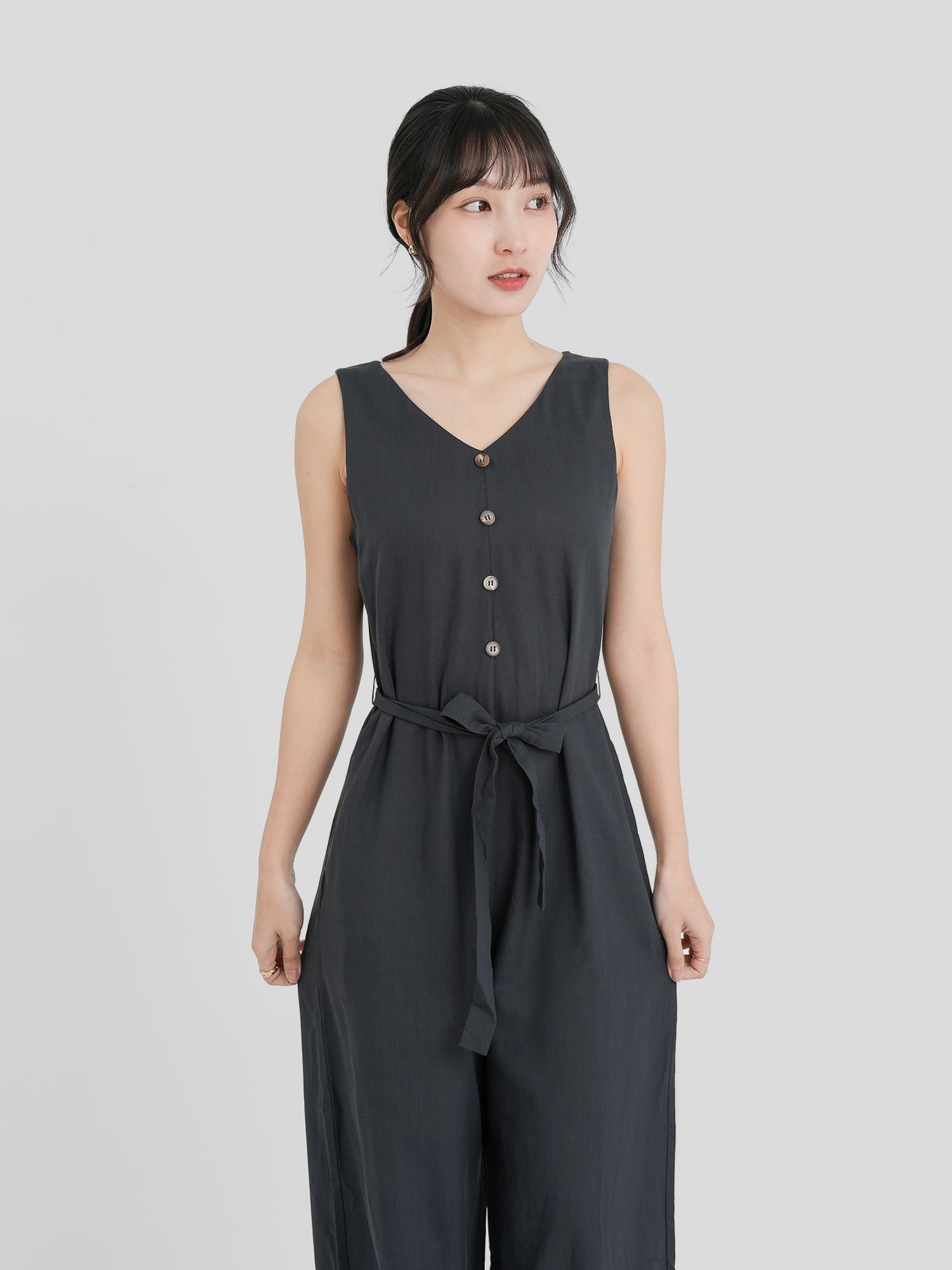 Self Tie Waist Jumpsuit