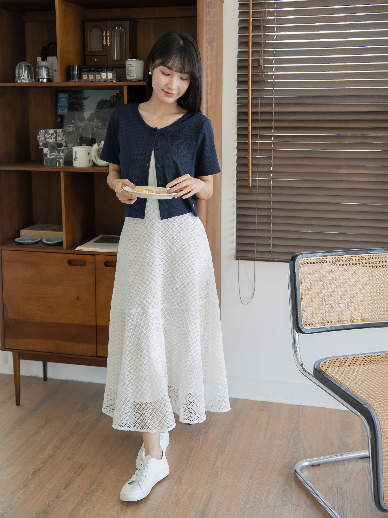 Mesh A-line Skirt