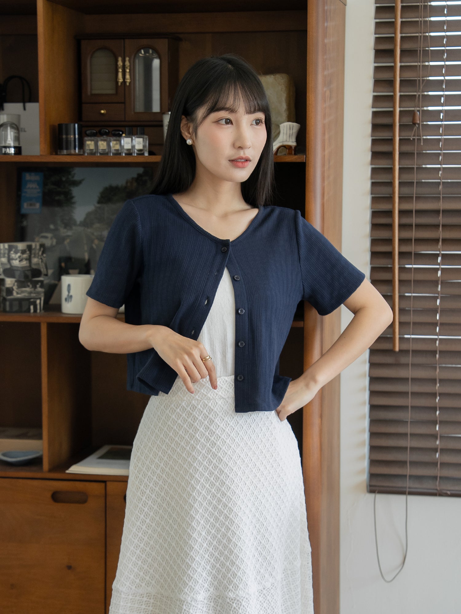 Essential Button Up Top