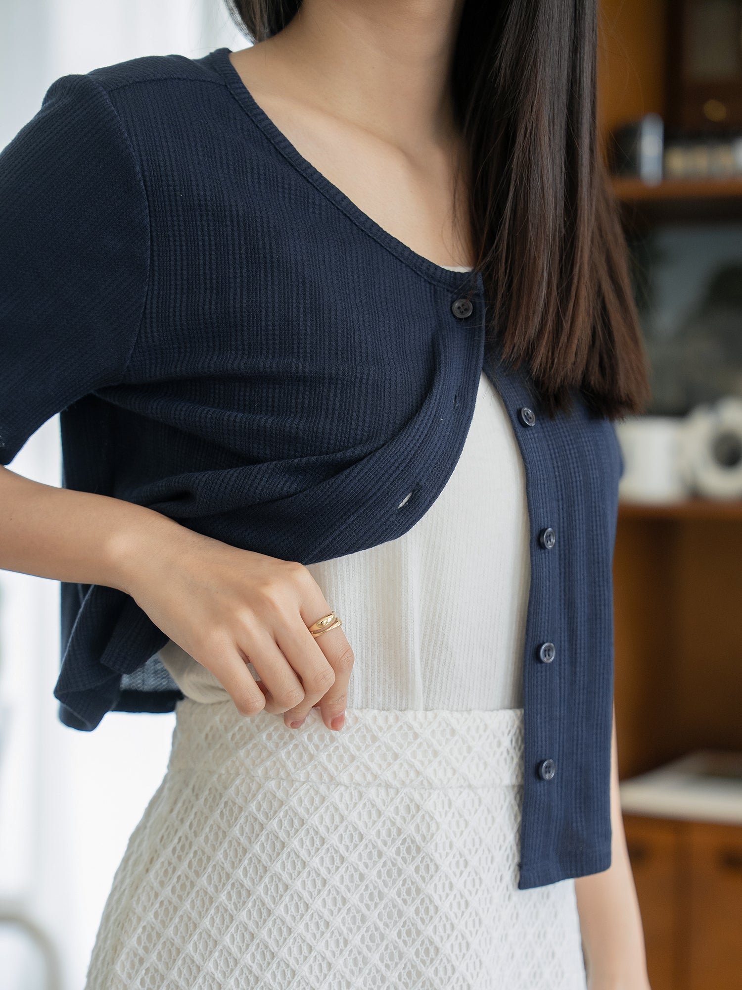Essential Button Up Top
