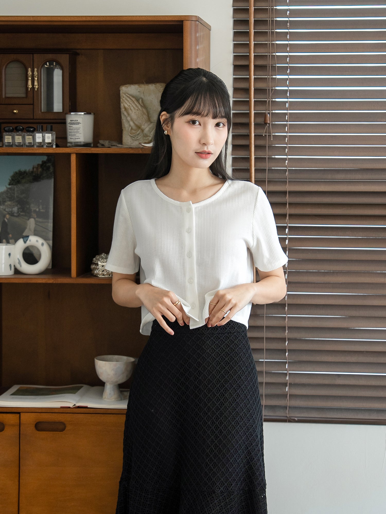 Essential Button Up Top