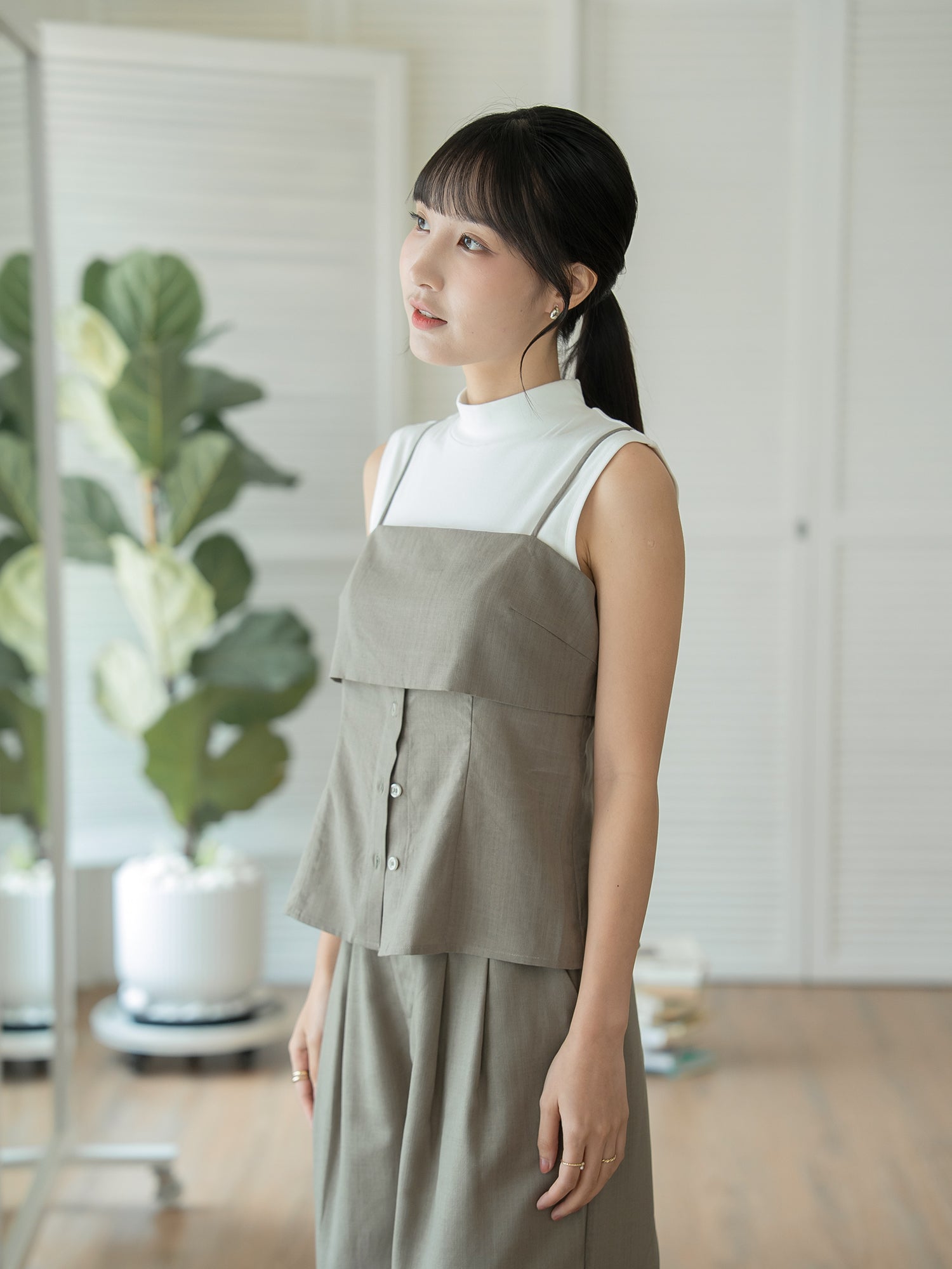 Buttoned Cami Top