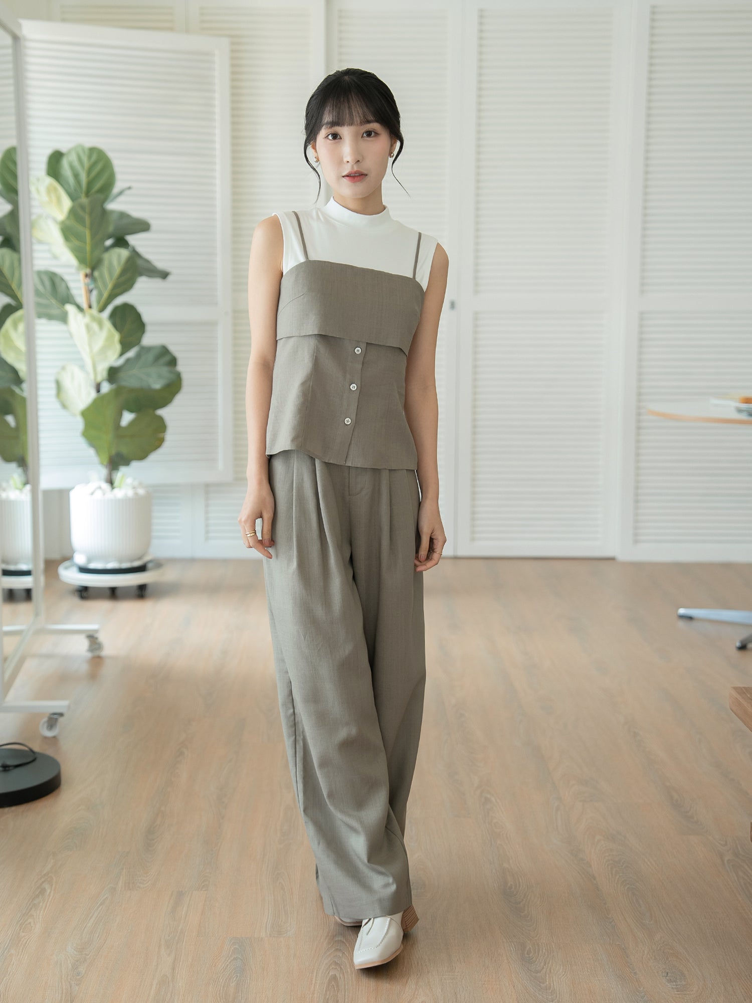 Buttoned Cami Top