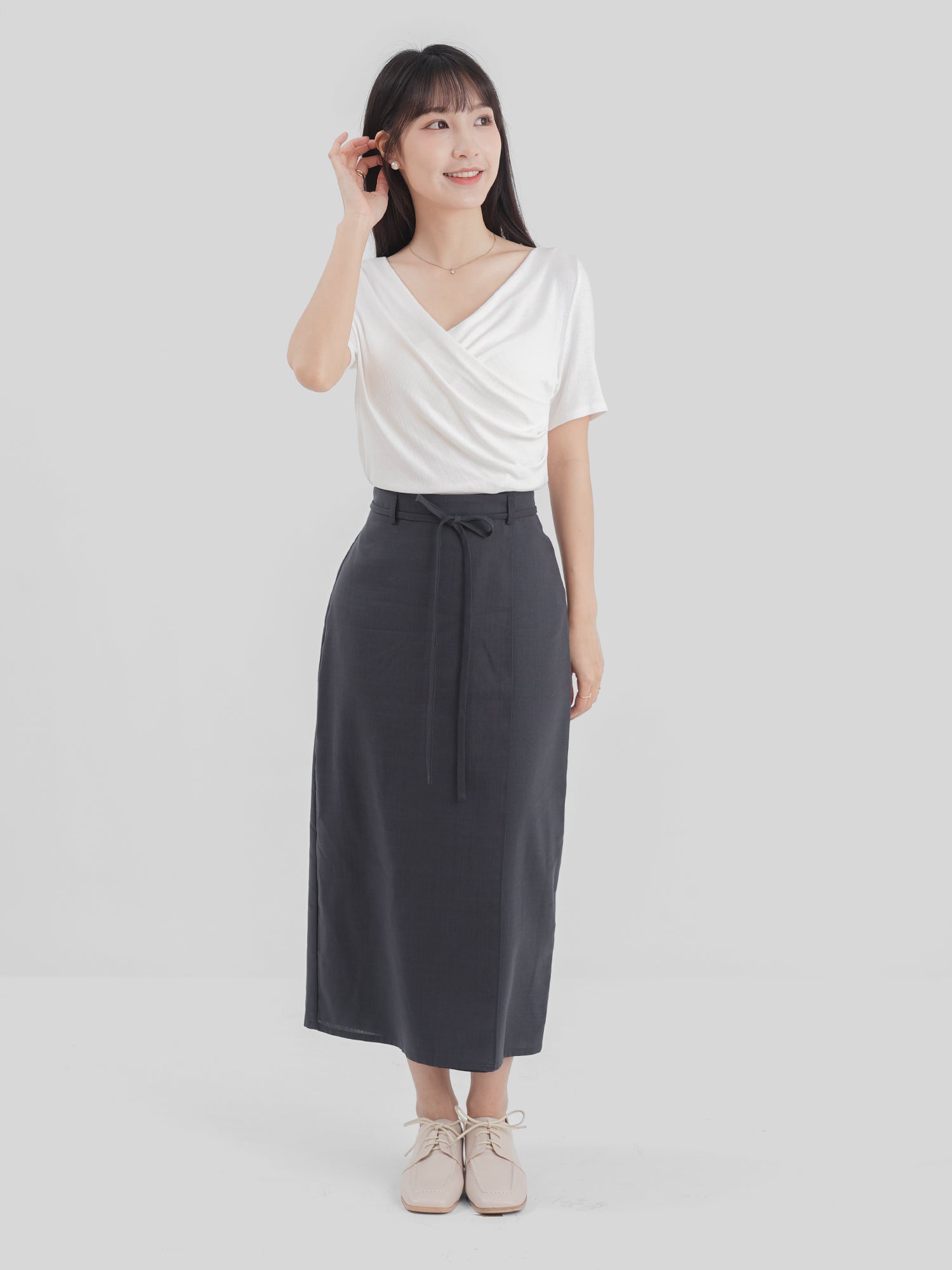 Knitted Wrap Top