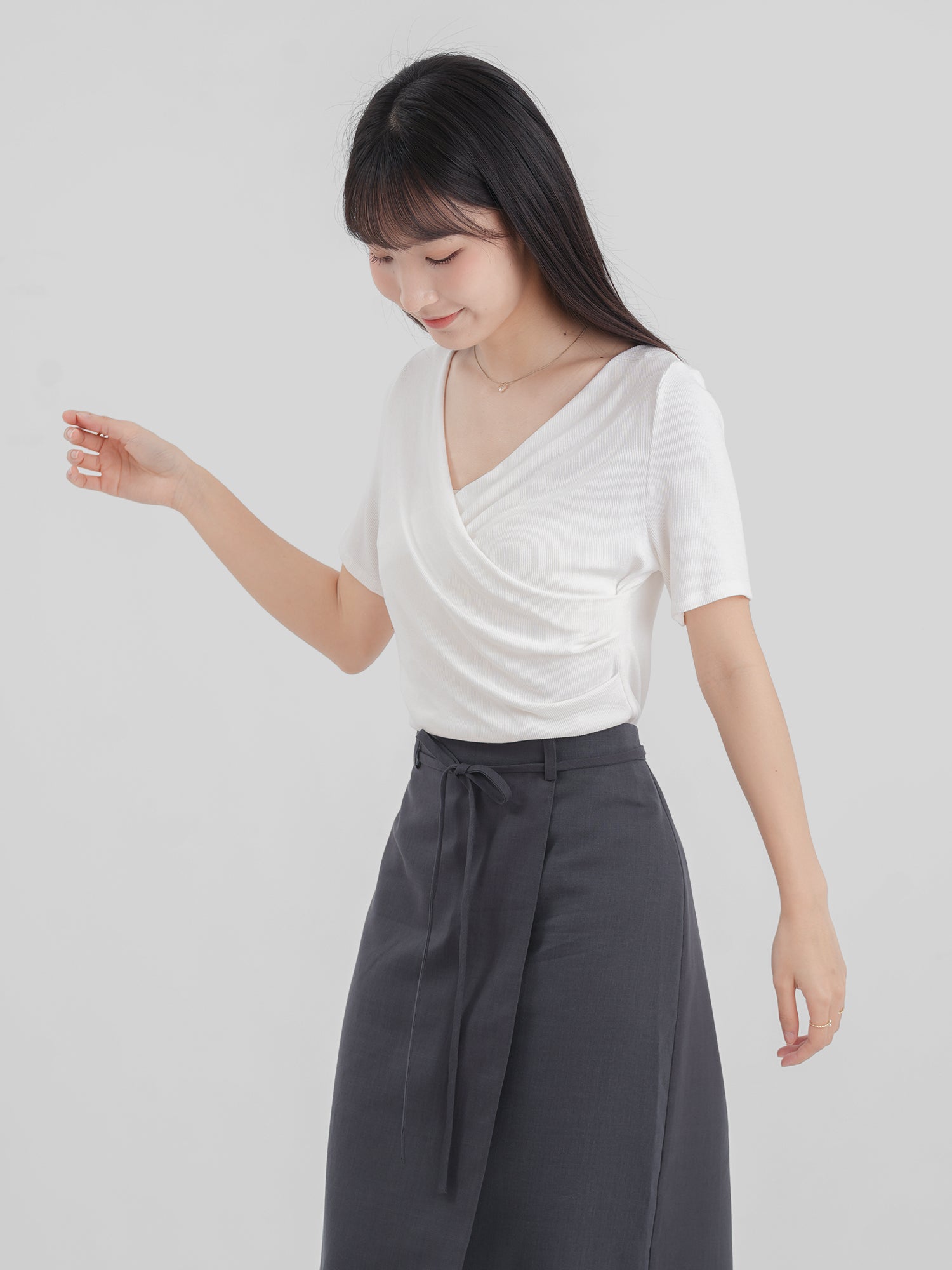 Knitted Wrap Top