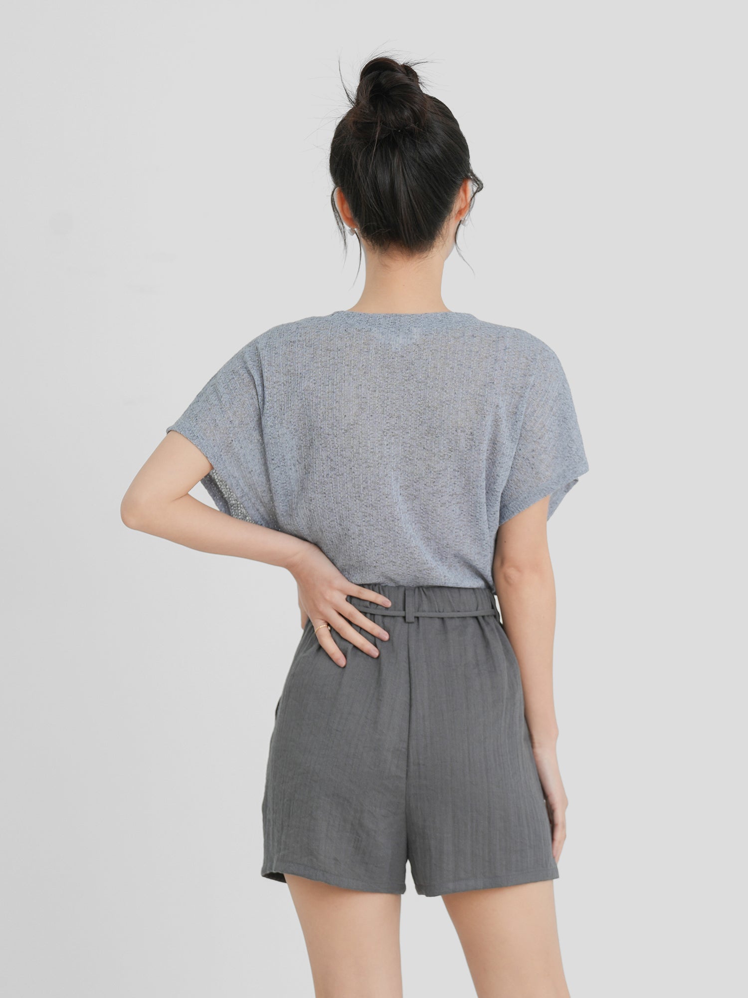 Cotton Linen Tie-Waist Shorts (3 Colours)
