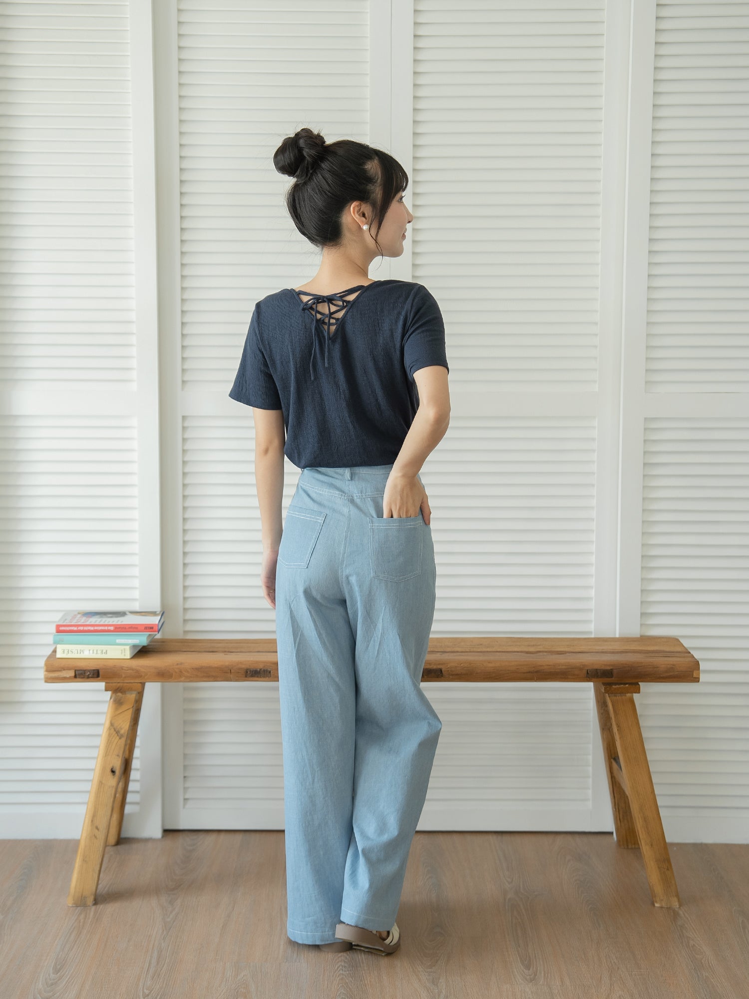 Essential Lace Up Top