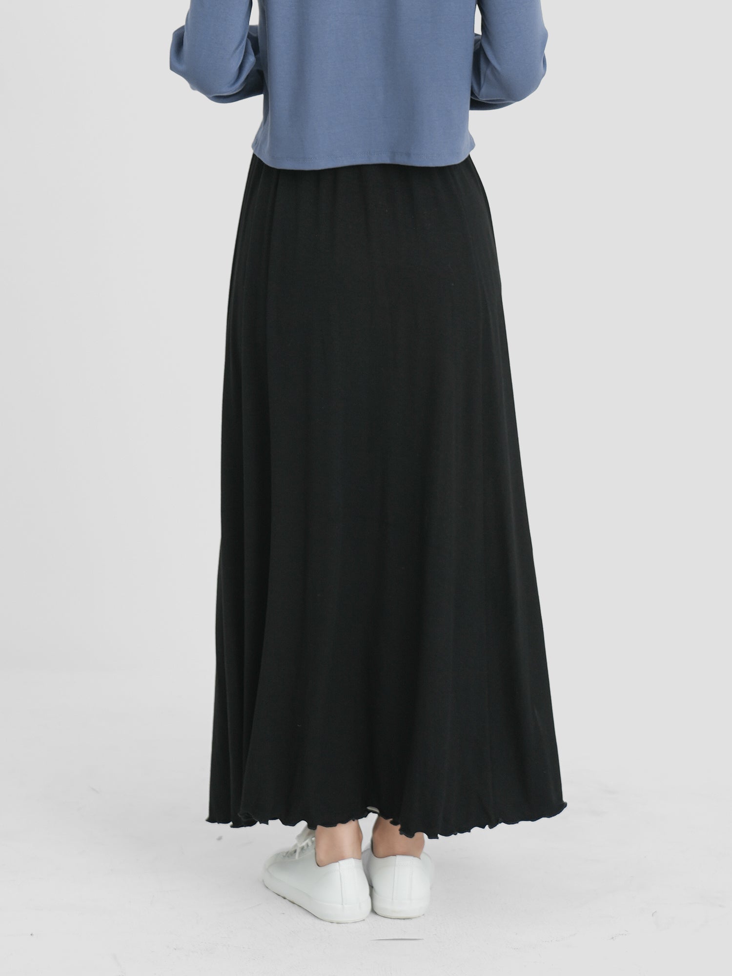 Lettuce Hem Knit Skirt