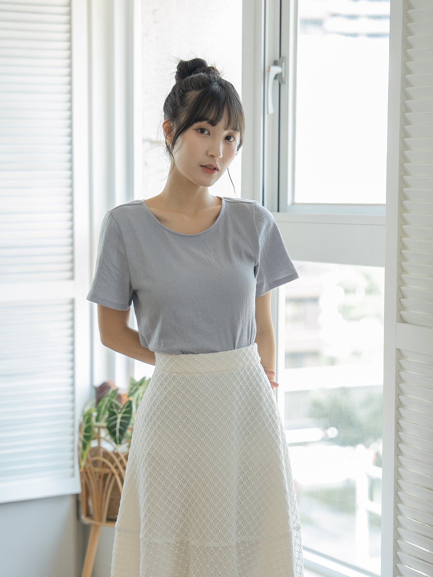 Essential Lace Up Top
