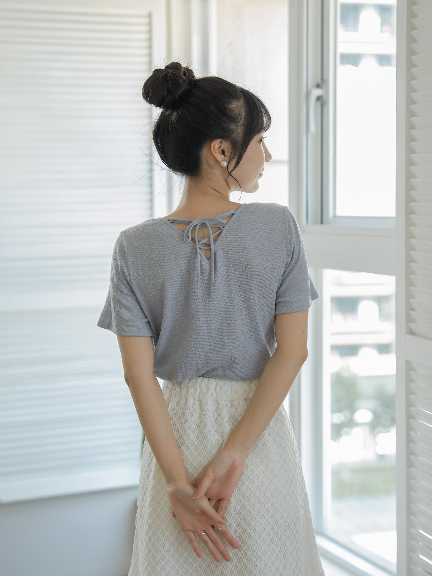 Essential Lace Up Top
