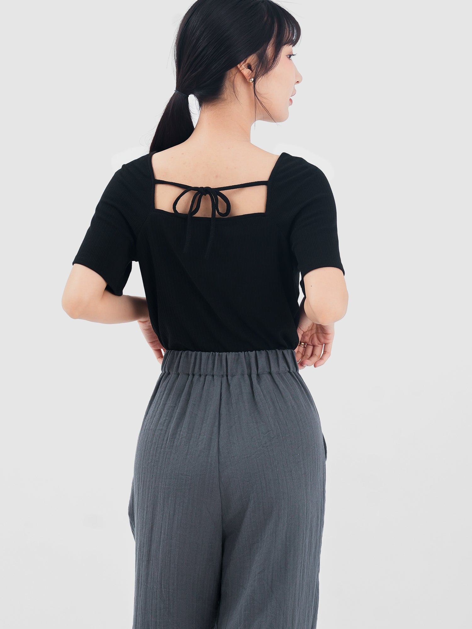 Buckled Pleated Pants