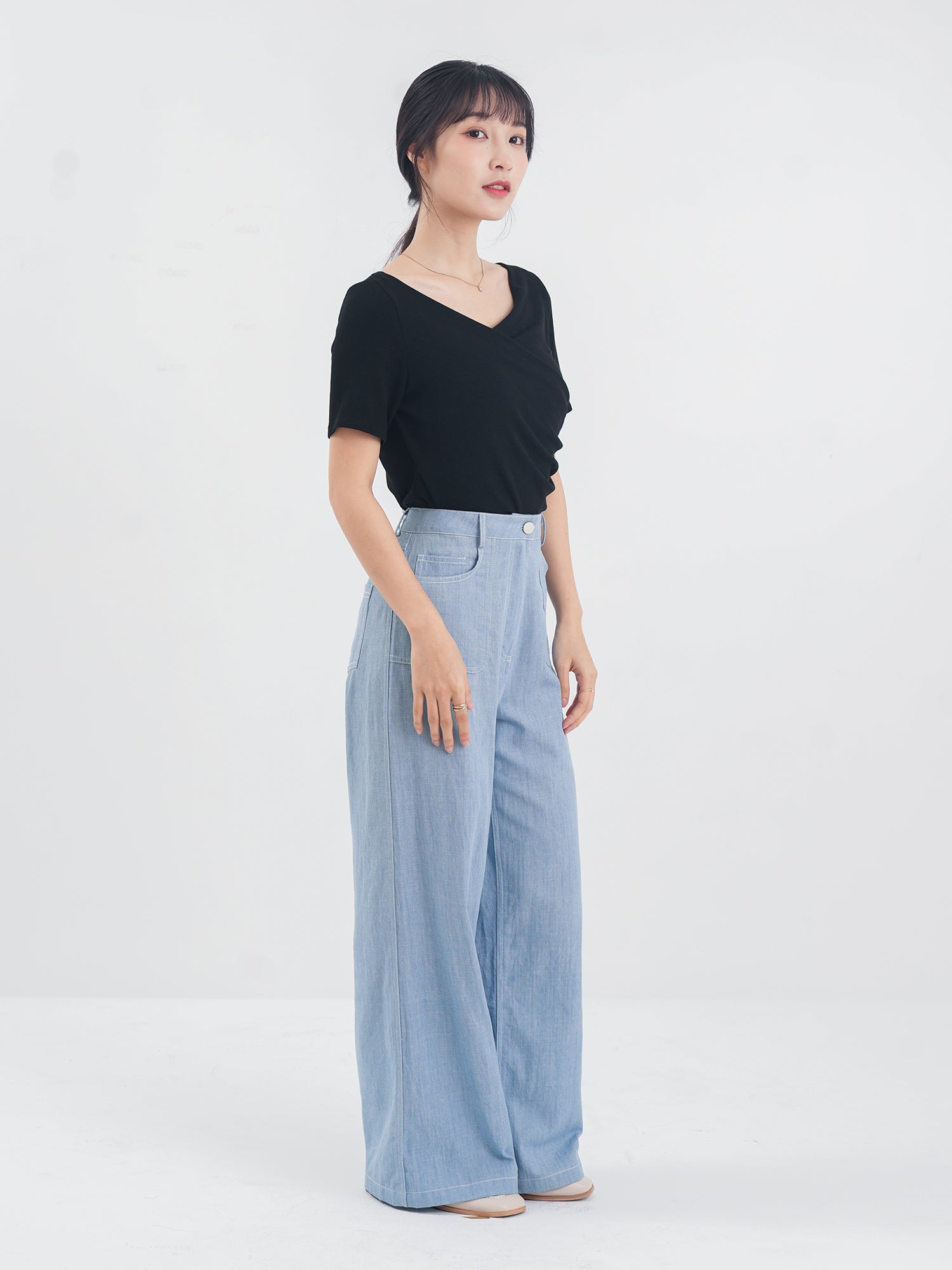 Knitted Wrap Top