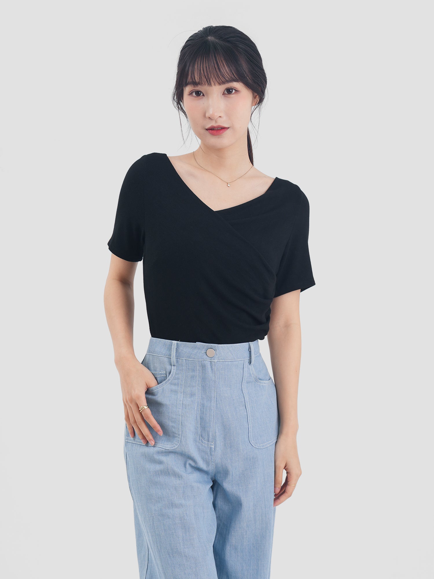 Knitted Wrap Top