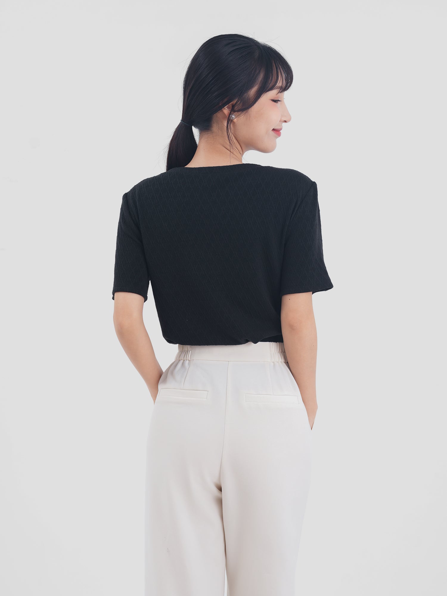 Argyle Softly Knitted Top