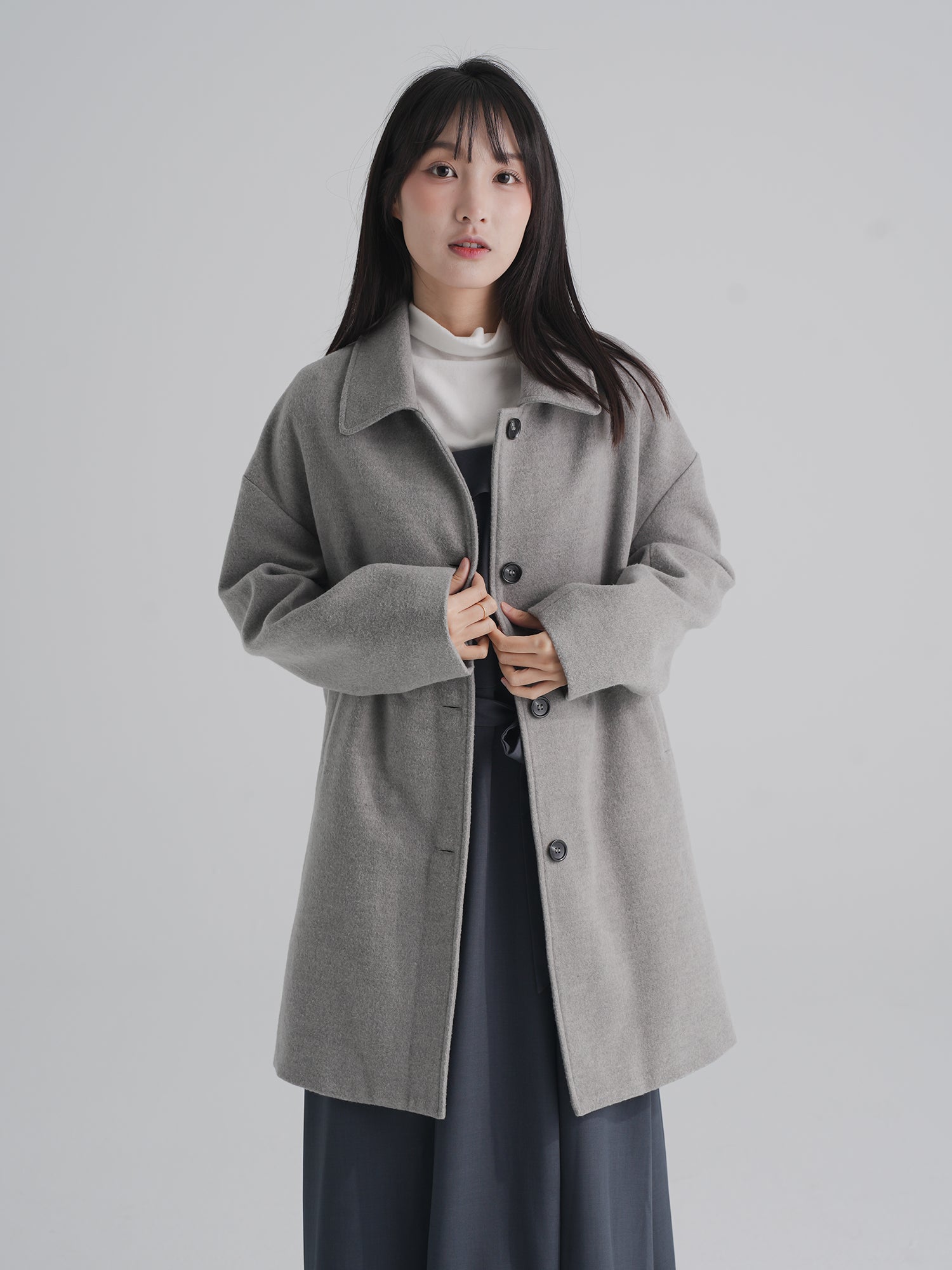 Remy Cute Collared Button Coat*